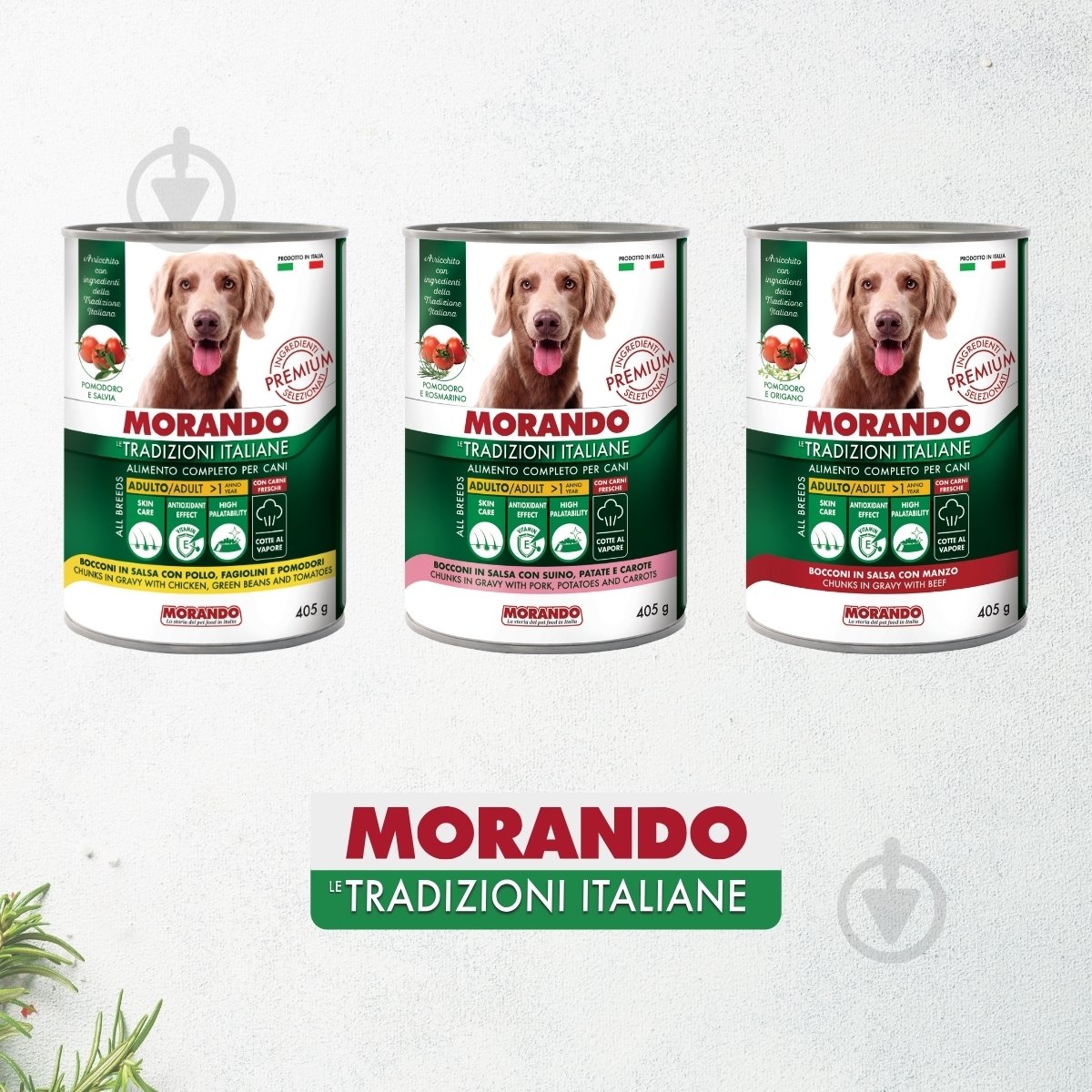 Корм влажный Morando Tradizioni для собак кусочки в соусе с курицей, стручковой фасолью и томатами 400 г - фото 5 Корм влажный Morando Tradizioni для собак кусочки в соусе с курицей, стручковой фасолью и томатами 400 г - фото 5