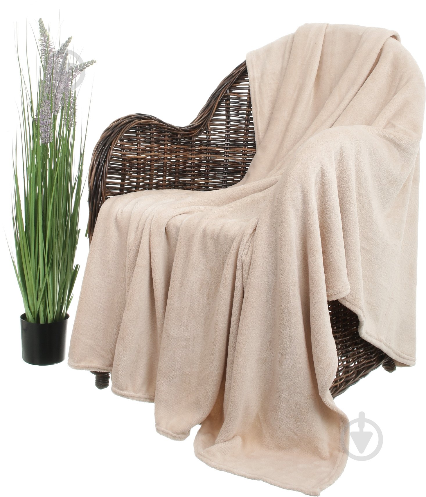 Плед Basic 160x200 см абрикос La Nuit - фото 1