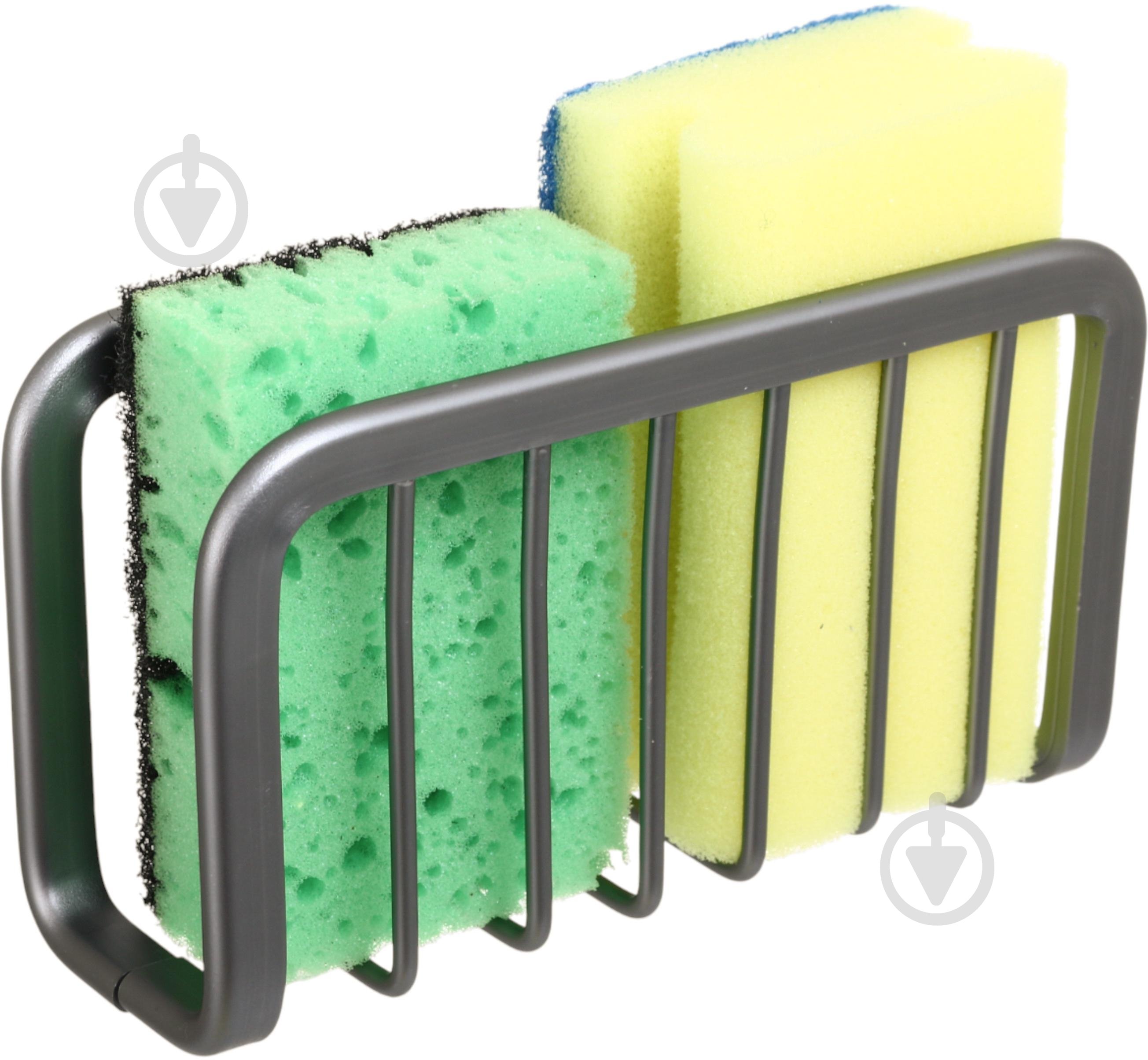 Органайзер для губки Flamberg Premium Sinky 15x5,2x8,4 см серый S-E804278P - фото 5 Органайзер для губки Flamberg Premium Sinky 15x5,2x8,4 см серый S-E804278P - фото 5