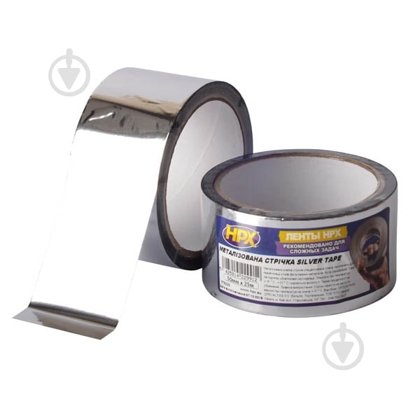 ᐉ Металлизированная клейкая лента HPX Silver Tape 50 мм х 25 м