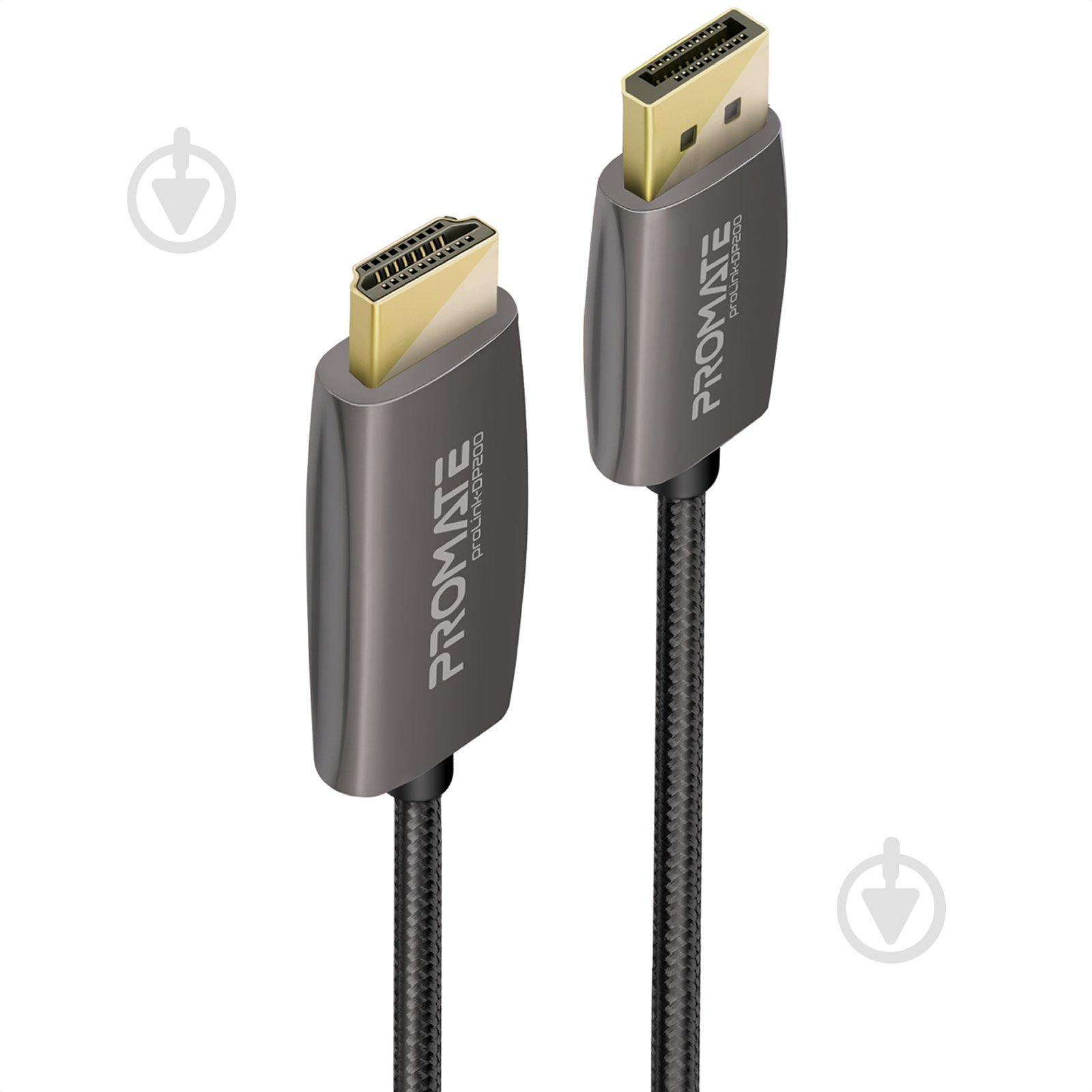 Кабель Promate ProLink-DP200 DisplayPort to HDMI 2 м 2 м чорний (prolink-dp200.black) - фото 1