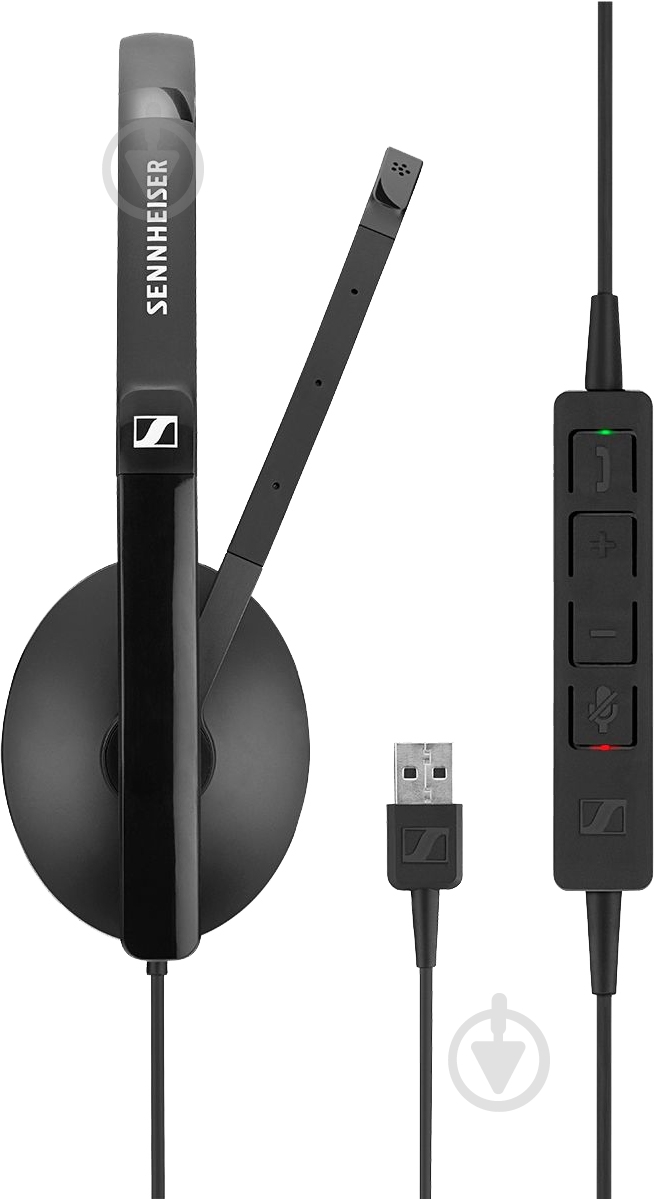 Гарнитура Sennheiser SC 160 USB black (508315) - фото 3