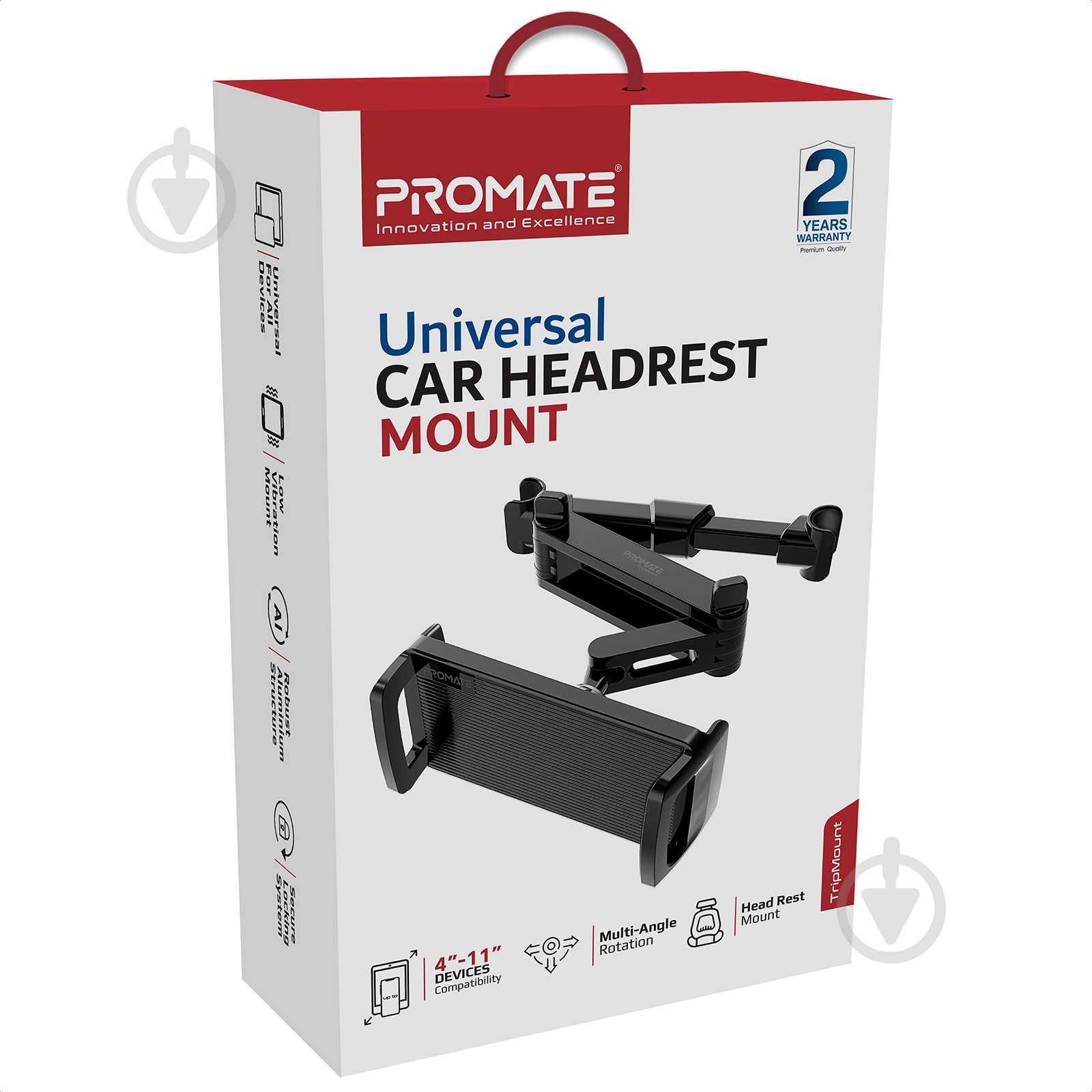 Автодержатель TripMount (tripmount.black) Promate черный - фото 6
