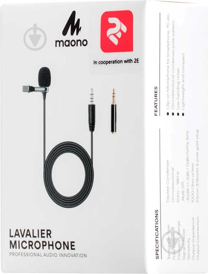 Мікрофон 2E Maono BY 2E-ML020 - фото 3 Мікрофон 2E Maono BY 2E-ML020 - фото 3