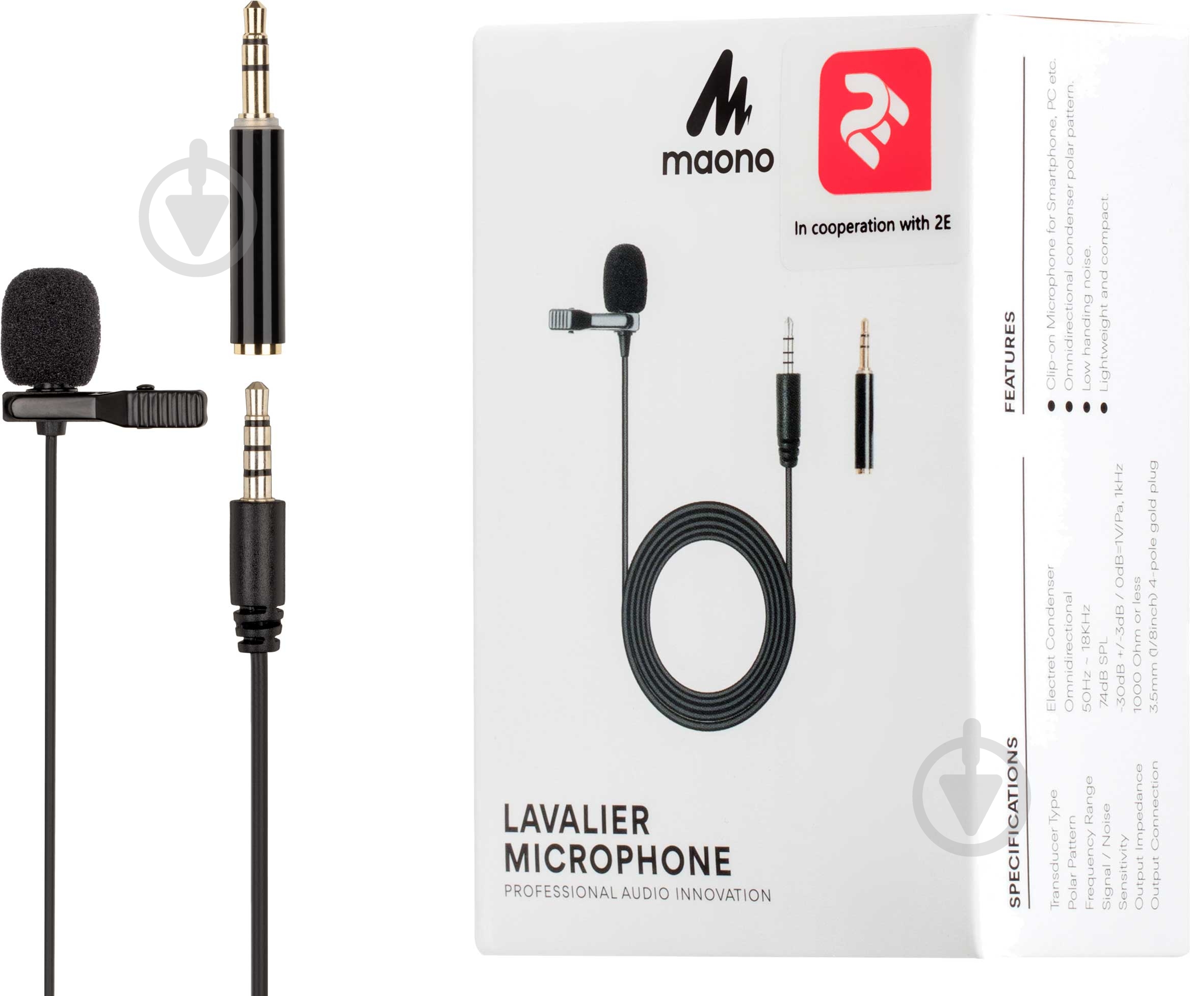 Мікрофон 2E Maono BY 2E-ML020 - фото 2 Мікрофон 2E Maono BY 2E-ML020 - фото 2