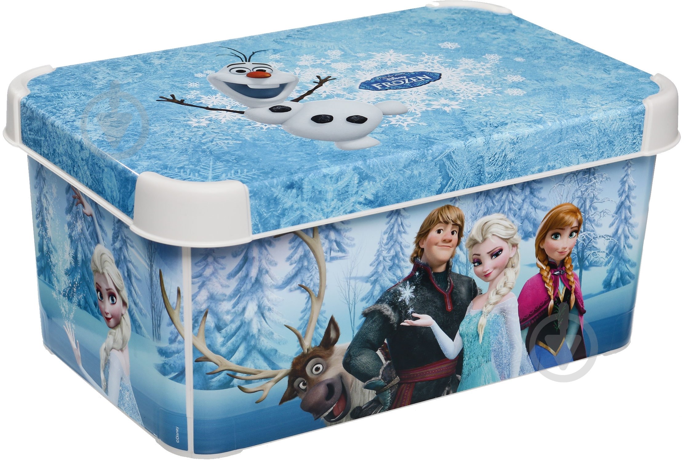 Контейнер для зберігання із кришкою Curver 222330 Frozen блакитний 140x200x300 мм - фото 1