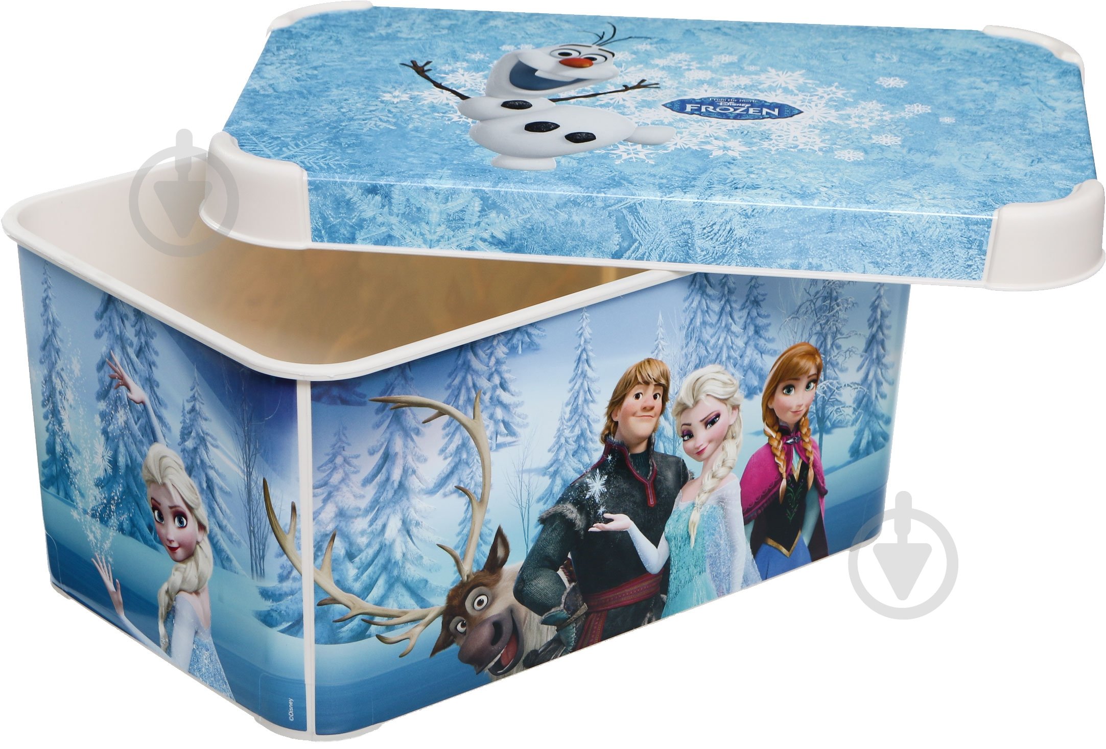 Контейнер для зберігання із кришкою Curver 222330 Frozen блакитний 140x200x300 мм - фото 3