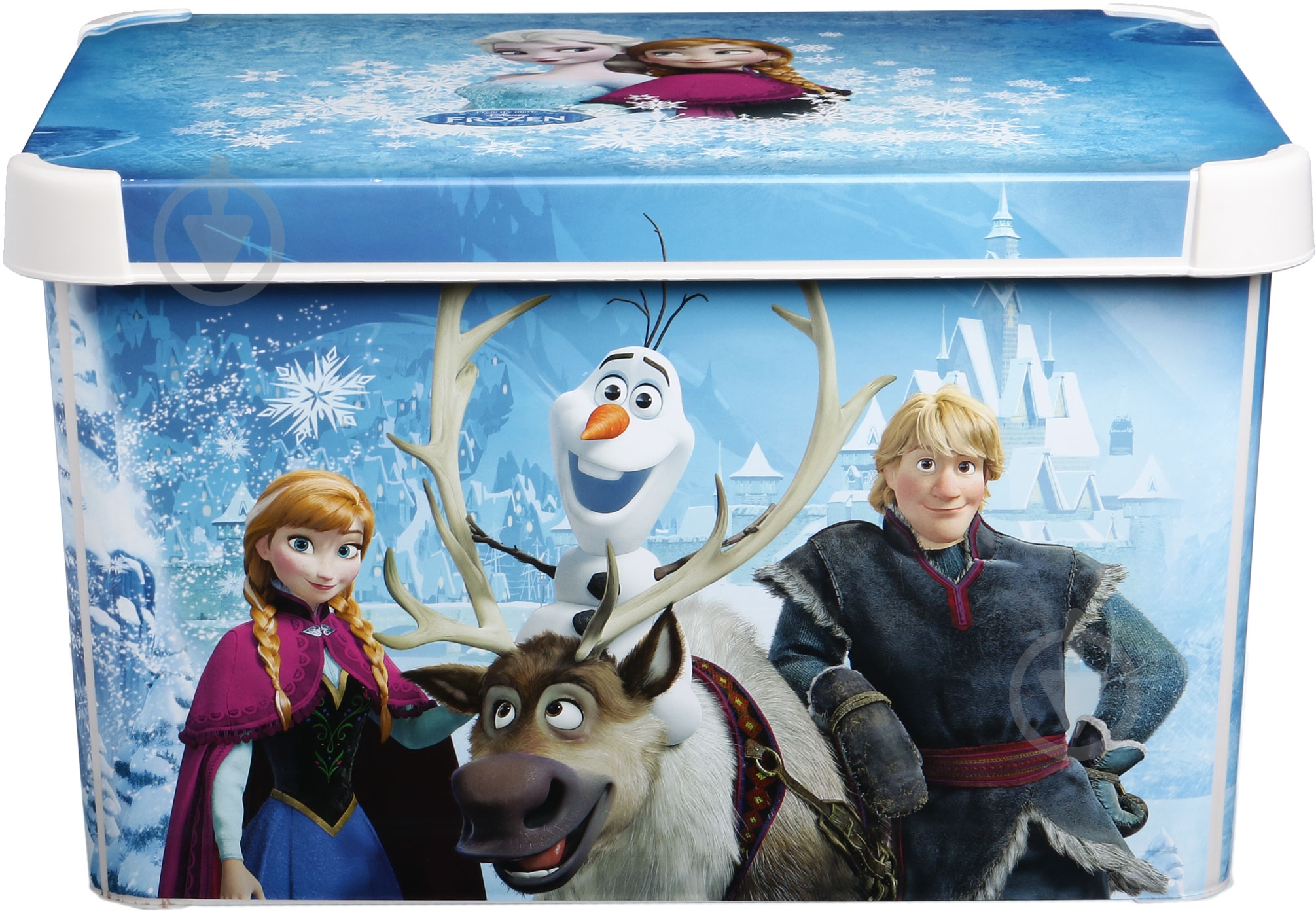 Контейнер для зберігання із кришкою Curver 222329 Frozen блакитний 230x300x400 мм - фото 2