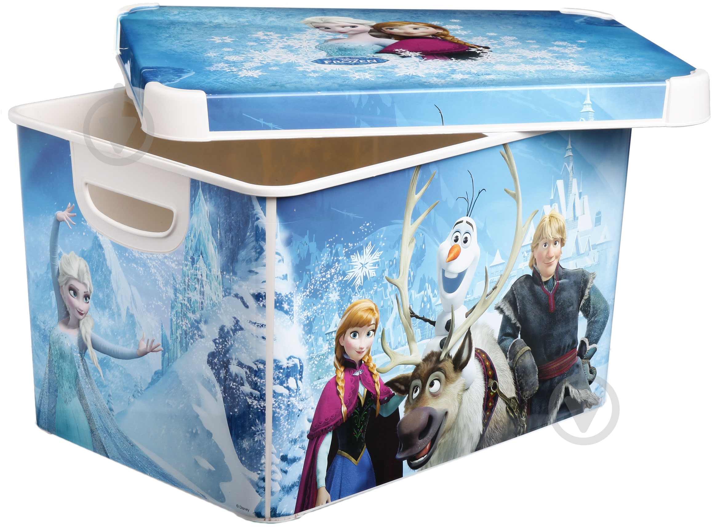 Контейнер для зберігання із кришкою Curver 222329 Frozen блакитний 230x300x400 мм - фото 3