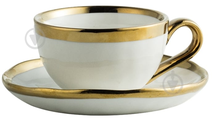 Чашка с блюдцем Fiora L'or 300 мл - фото 1 Чашка с блюдцем Fiora L'or 300 мл - фото 1