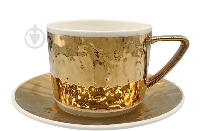 Чашка с блюдцем Fiora L'or 230 мл - фото 1 Чашка с блюдцем Fiora L'or 230 мл - фото 1