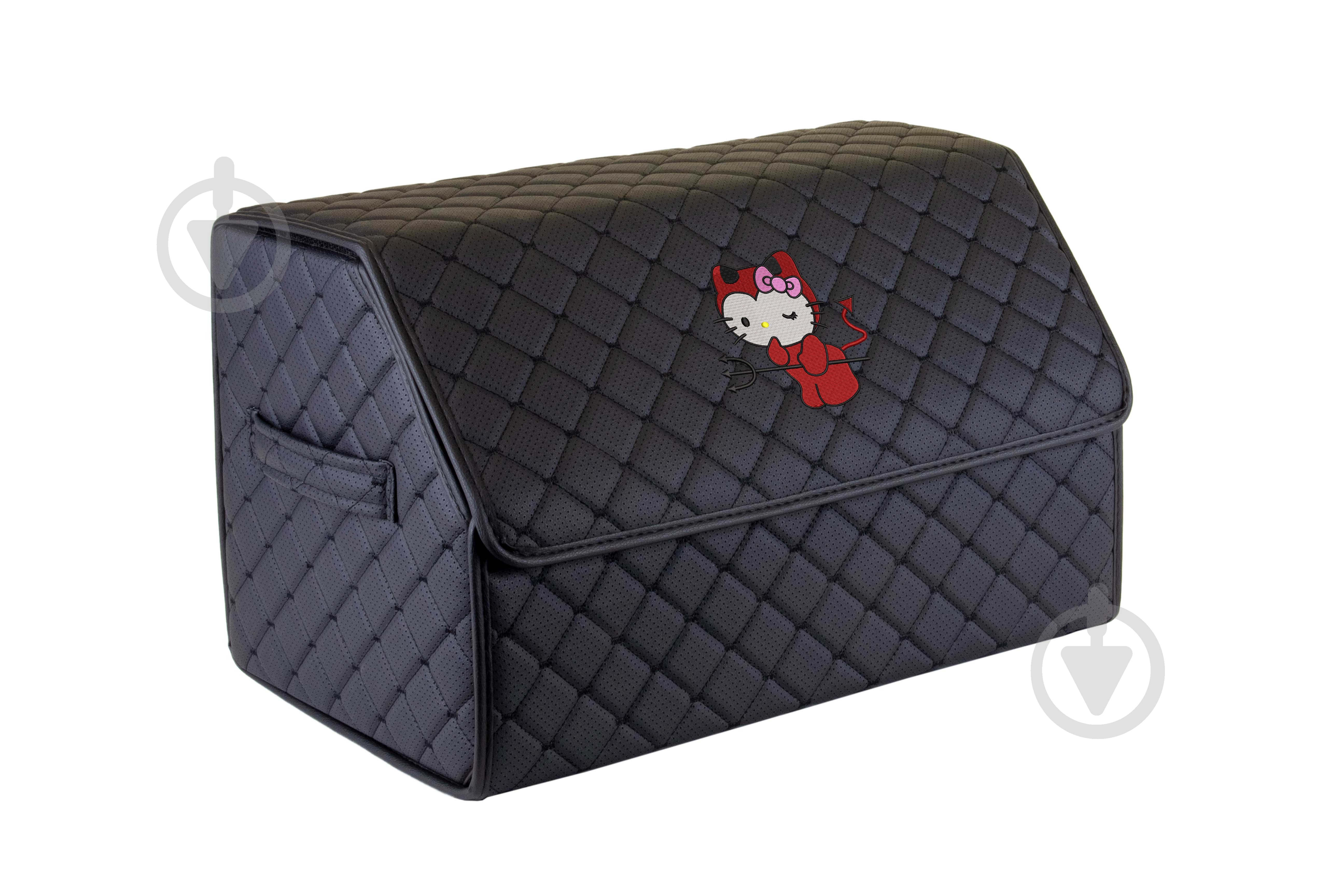 Сумка автомобільна ECO M 30x30x50 см Devil Hello Kitty EVAtech EHECEMBBBBV272 чорний - фото 1