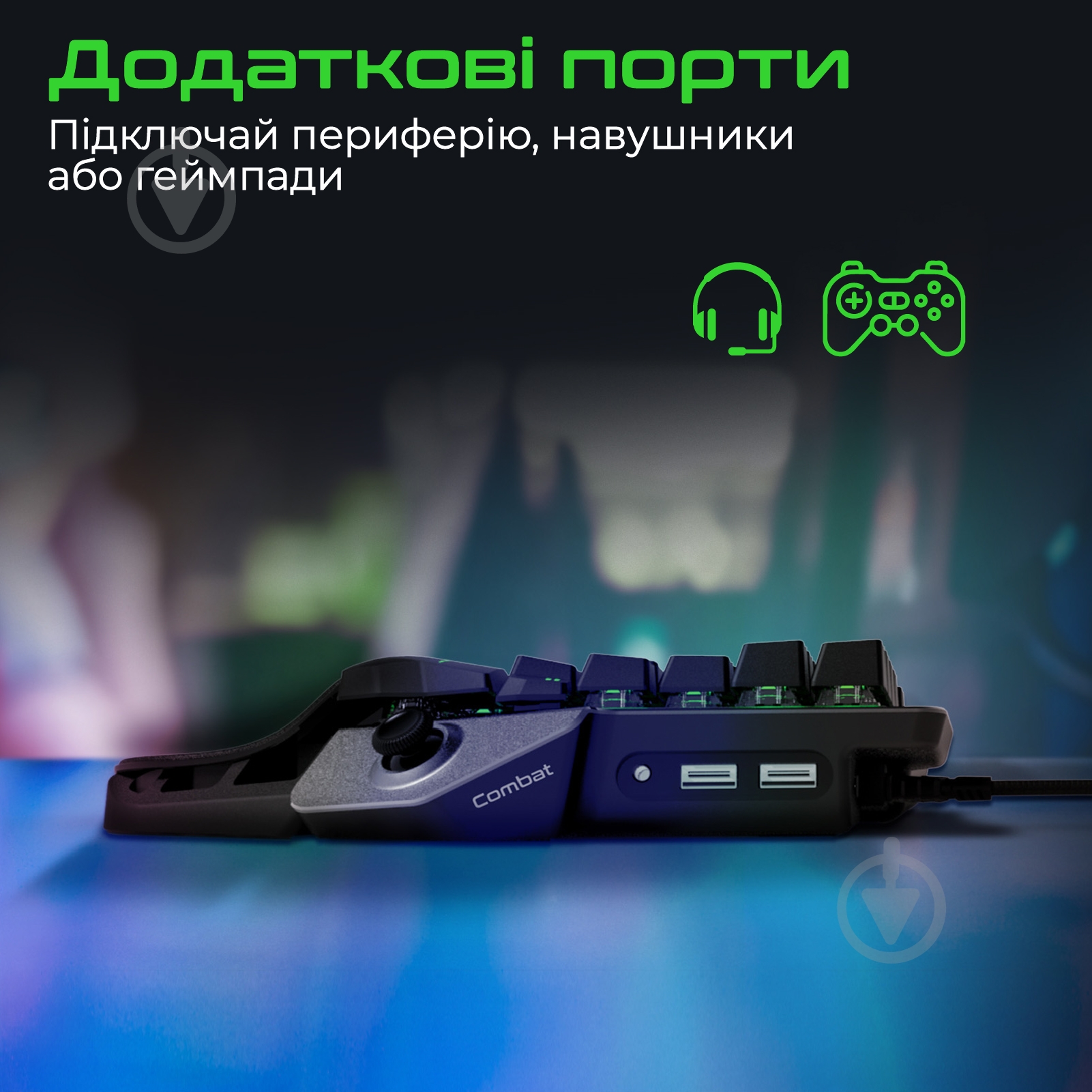 Клавиатура Vertux (combat.black) Кейпад Combat (combat.black) black - фото 6