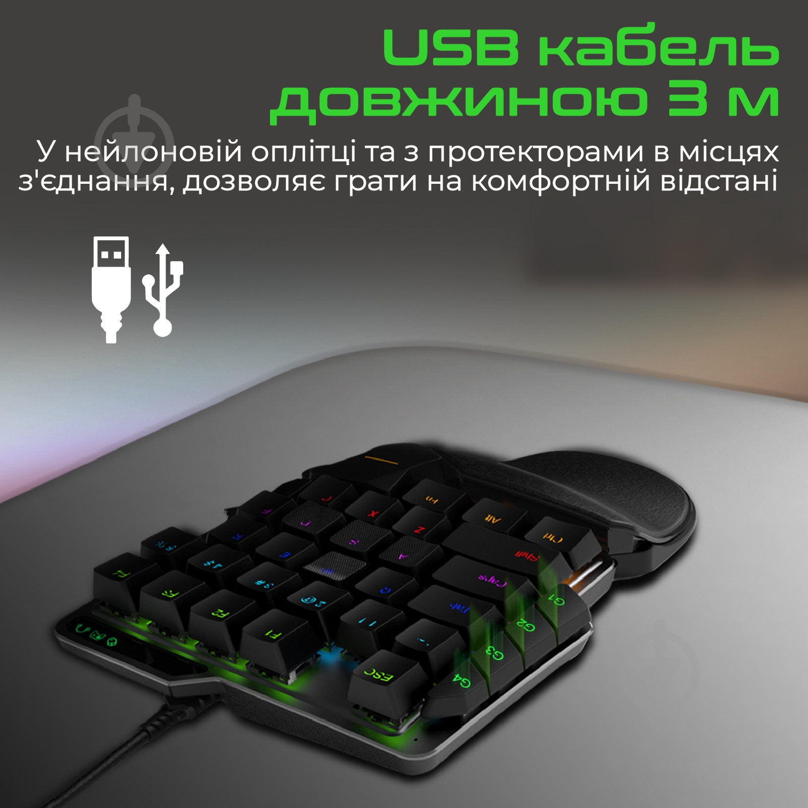 Клавиатура Vertux (combat.black) Кейпад Combat (combat.black) black - фото 9