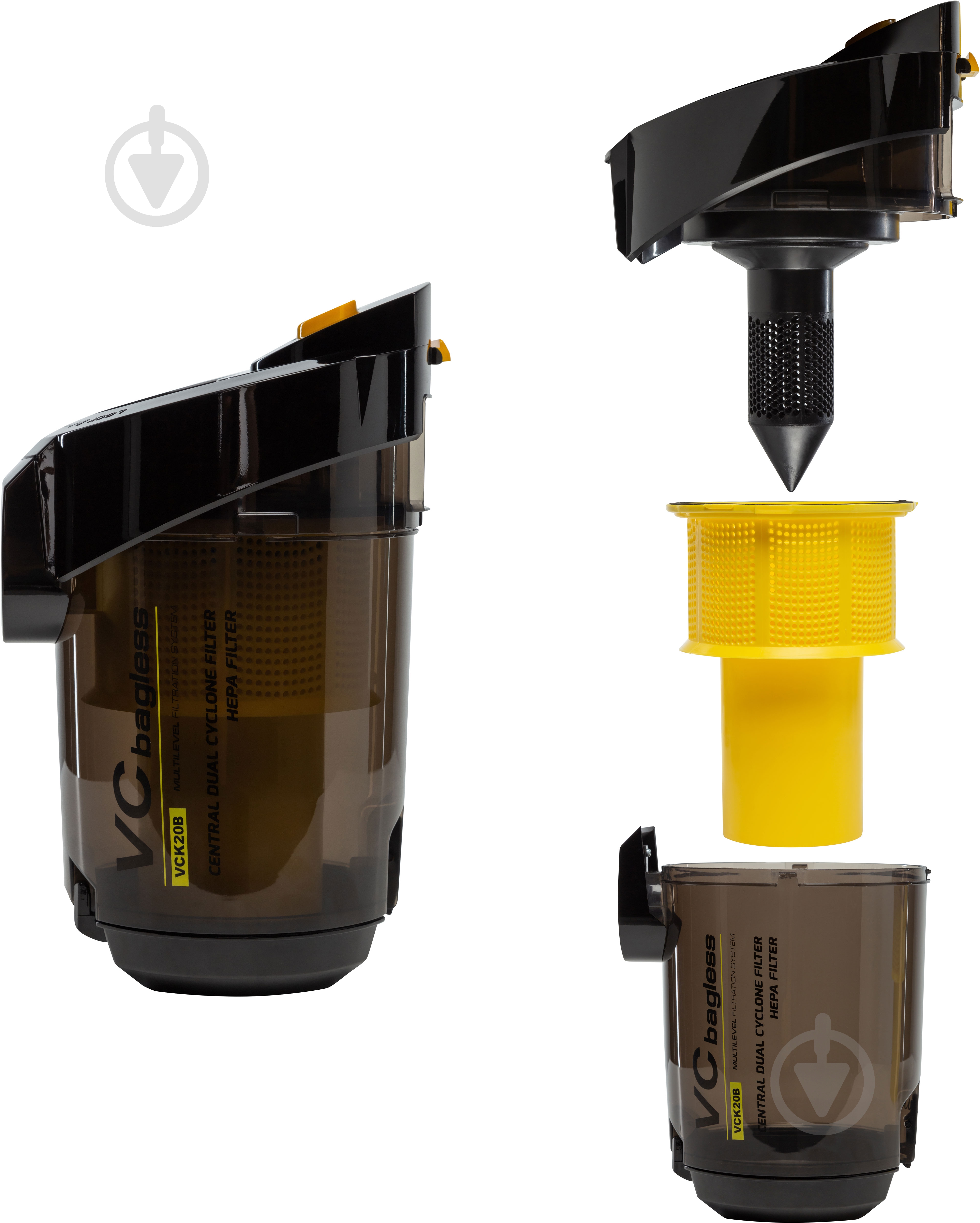 Пылесос Mirta без мешка VCK20B black - фото 12 Пылесос Mirta без мешка VCK20B black - фото 12