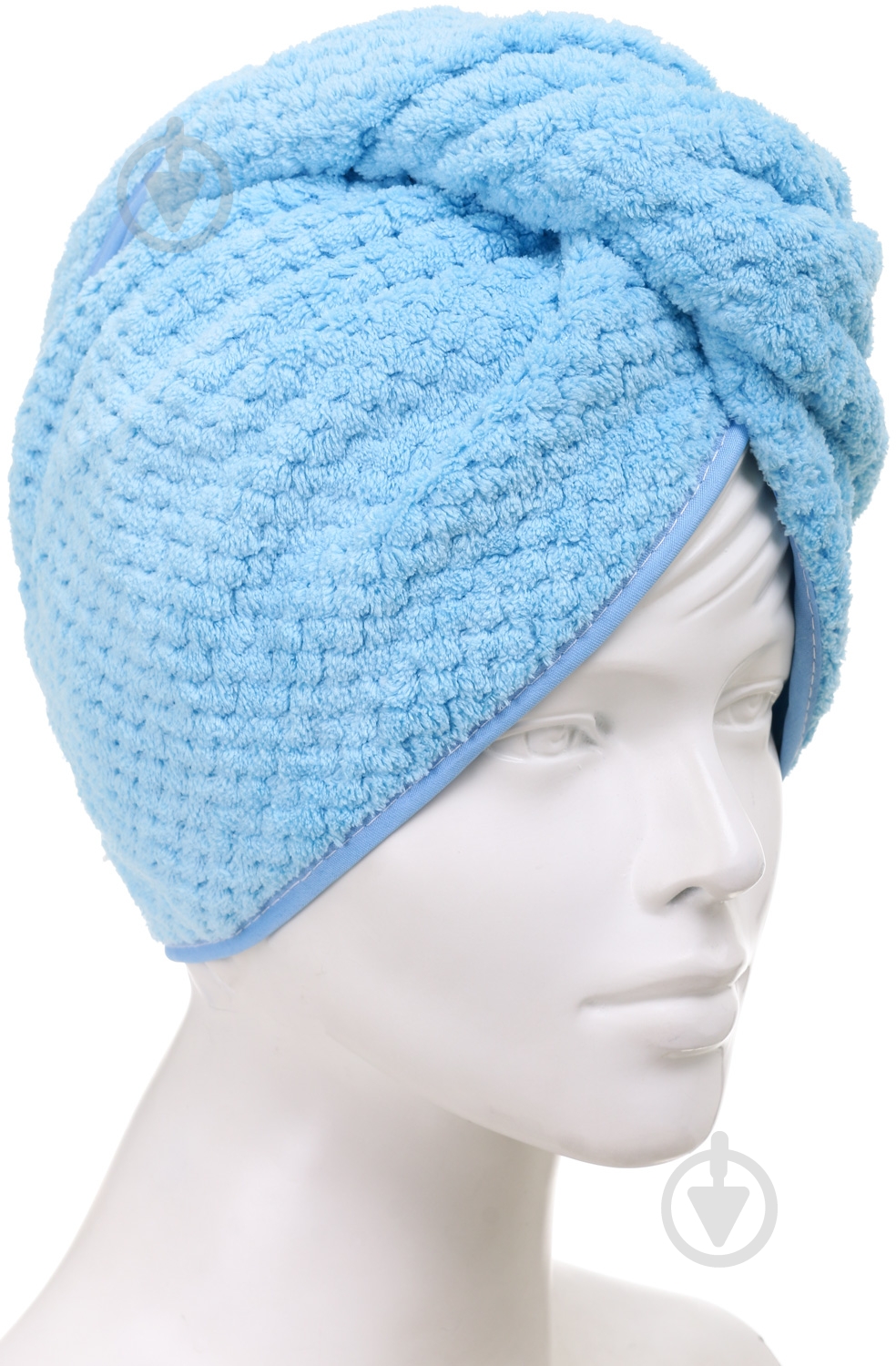 Чалма Solid 25x65 см голубой Luna - фото 2 Чалма Solid 25x65 см голубой Luna - фото 2