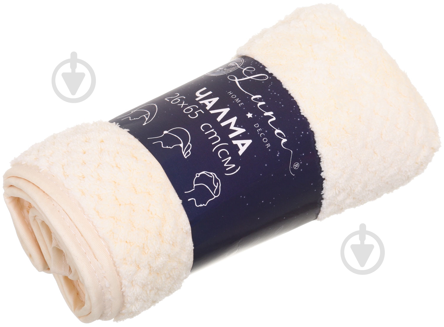 Чалма Solid 25x65 см айвори Luna - фото 4