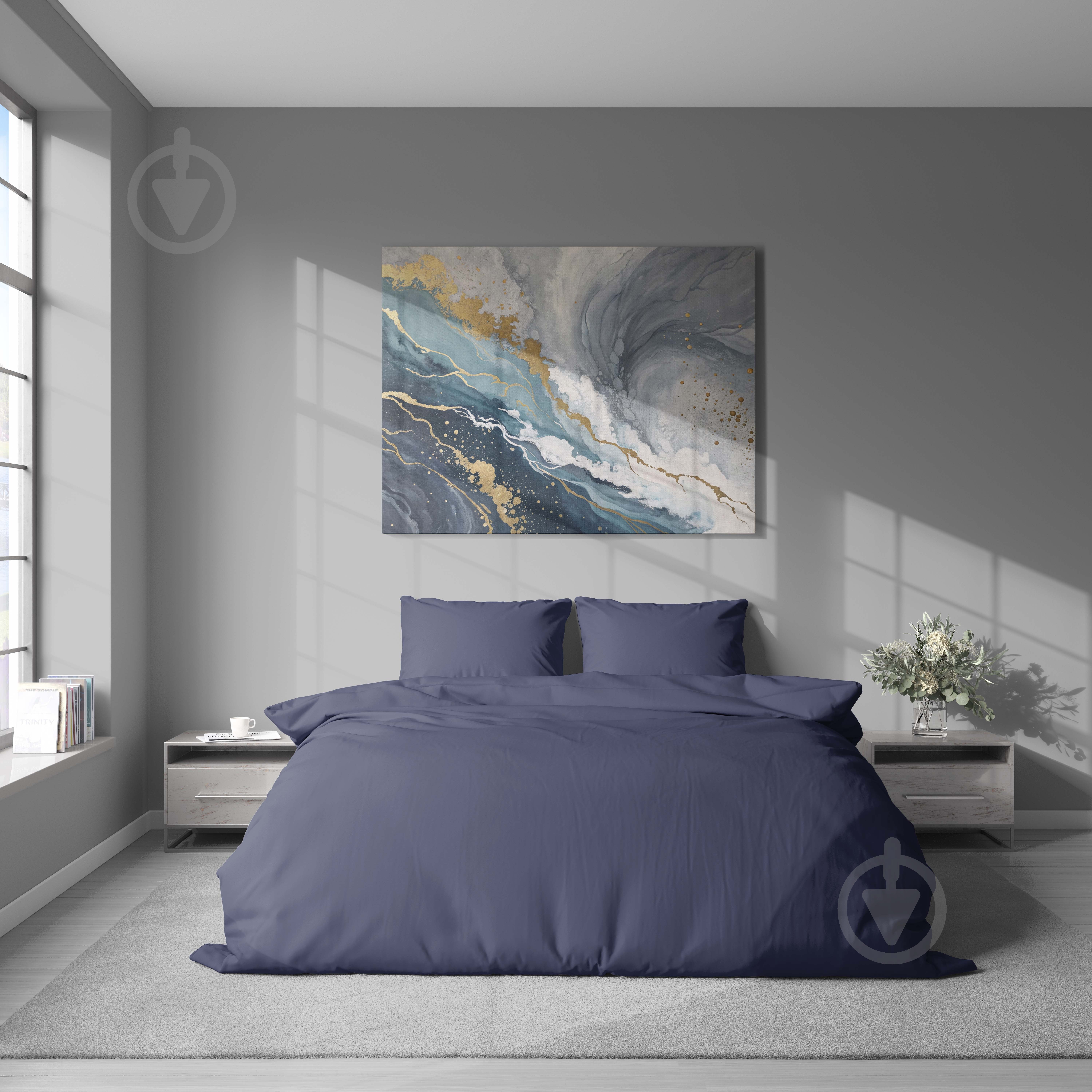 Комплект постільної білизни DEEP COBALT синій UP! (Underprice) - фото 2 Комплект постільної білизни DEEP COBALT синій UP! (Underprice) - фото 2