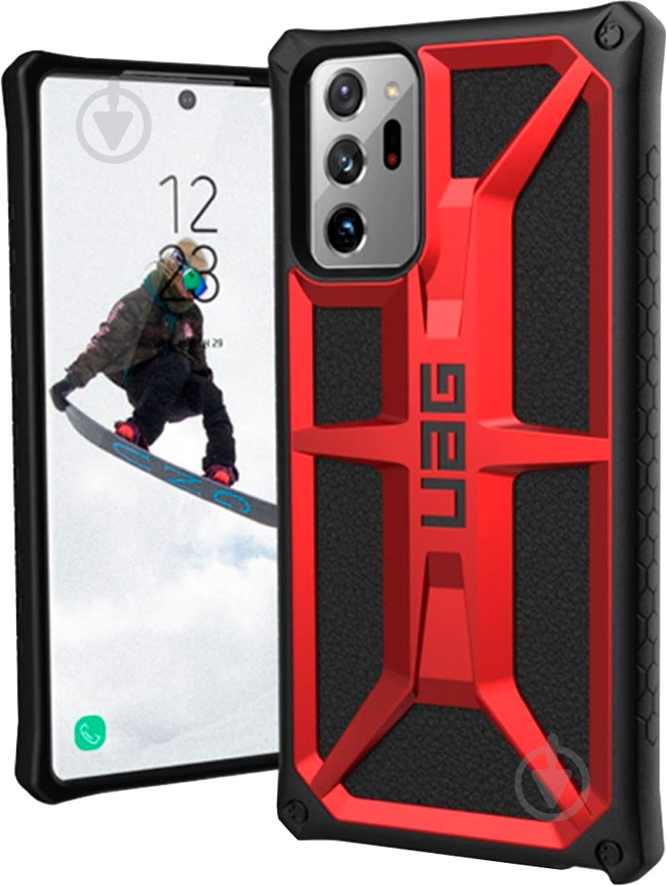 Чехол UAG для Galaxy Note 20 Ultra Monarch, Crimson (212201119494) - фото 3