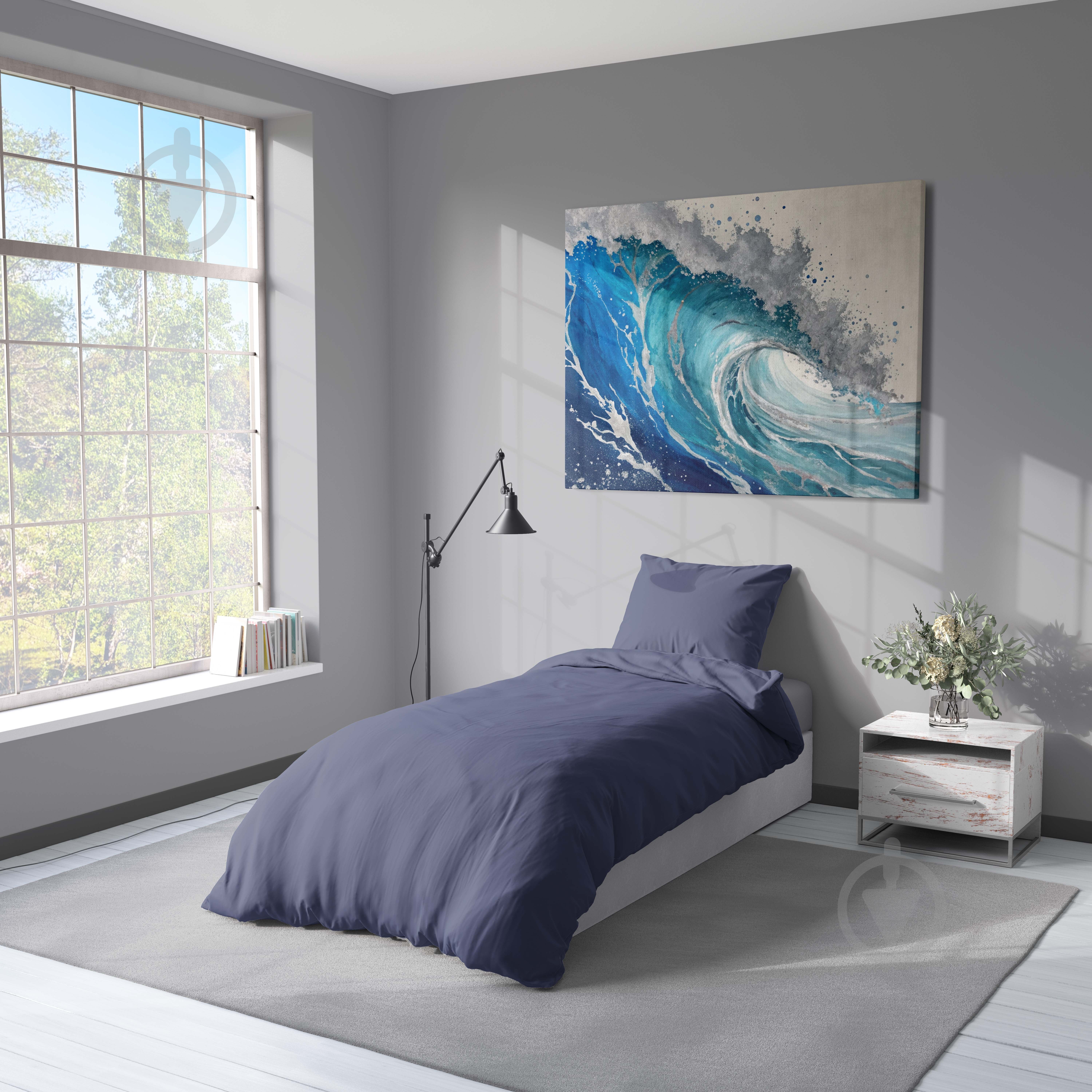 Комплект постільної білизни DEEP COBALT 1,5 синій UP! (Underprice) - фото 2 Комплект постільної білизни DEEP COBALT 1,5 синій UP! (Underprice) - фото 2