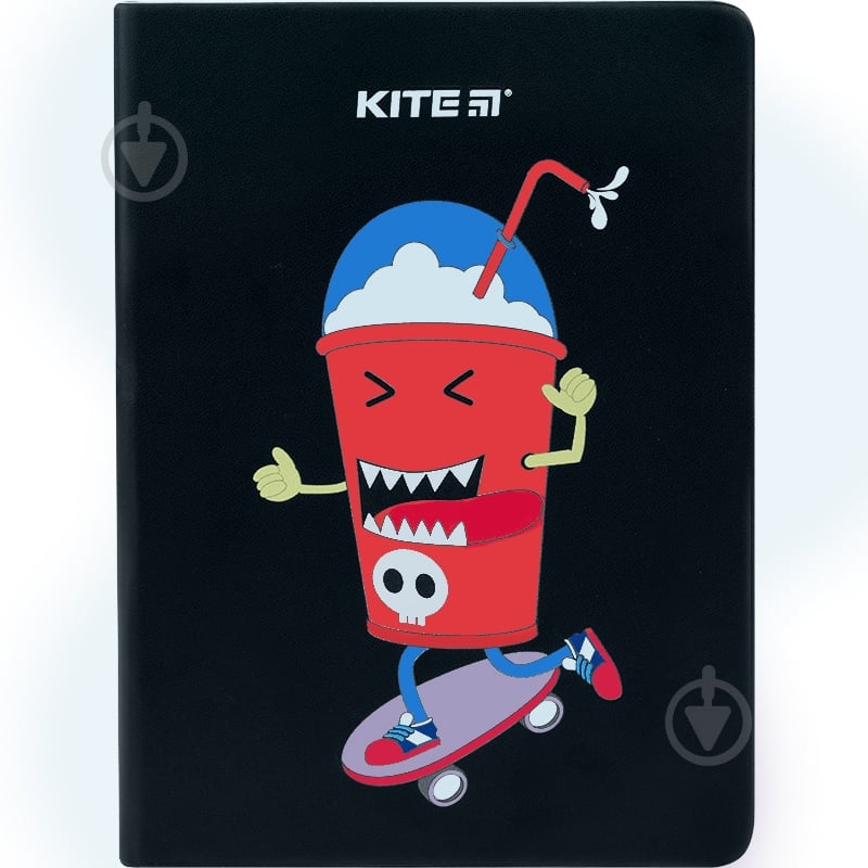 Блокнот В6 96 лист. Black skate K22-464-4 KITE - фото 1
