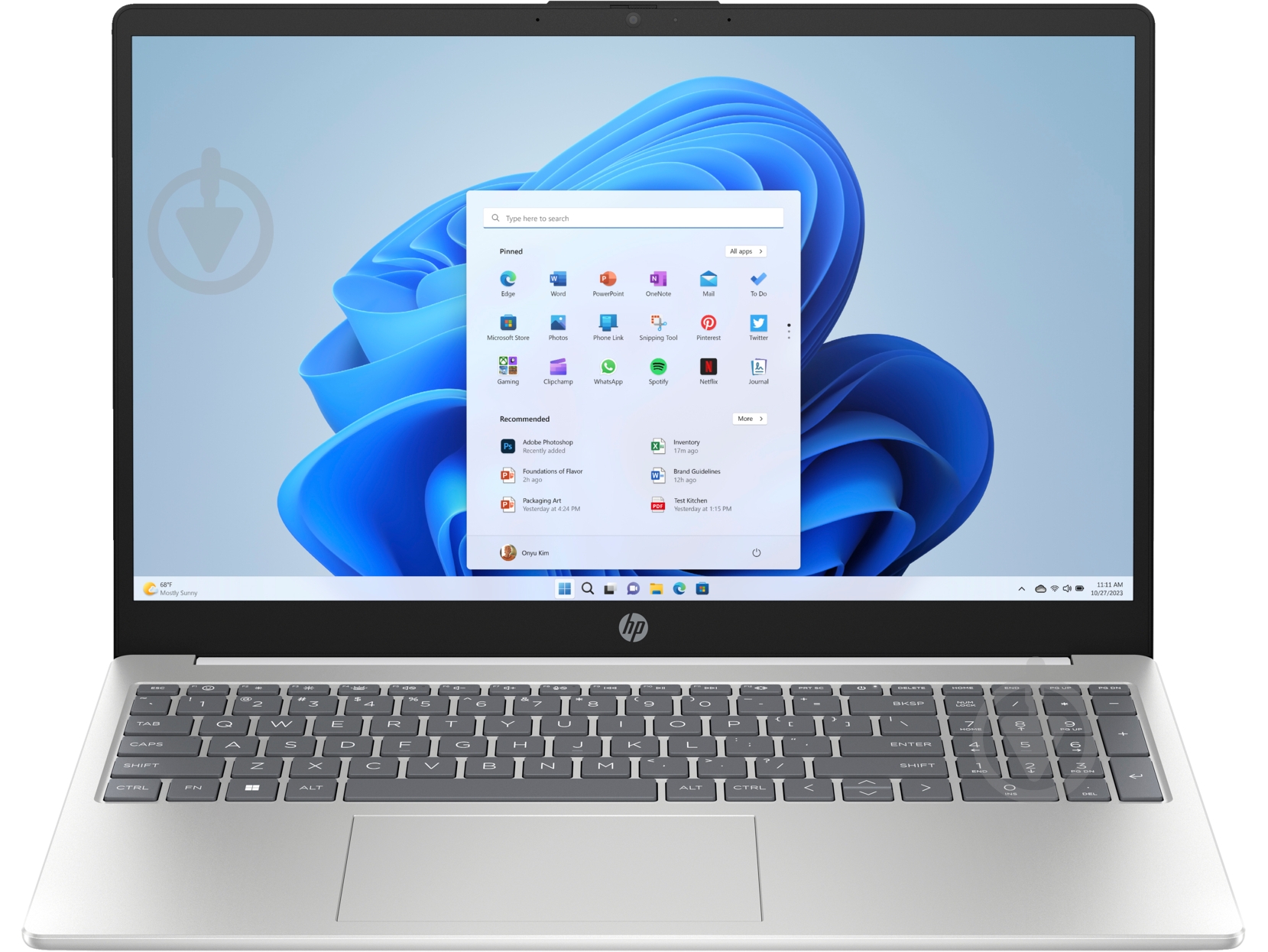 Ноутбук HP 15-fd1067ua 15,6" (B23CTEA) white - фото 1