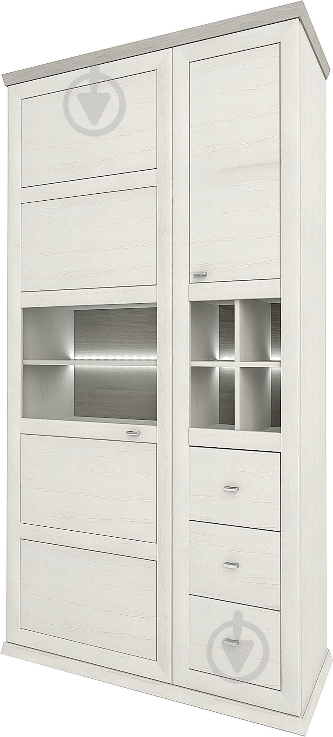 Пенал Софро 1100 2Д/3Ш "Осло" сосна норвежская - фото 1