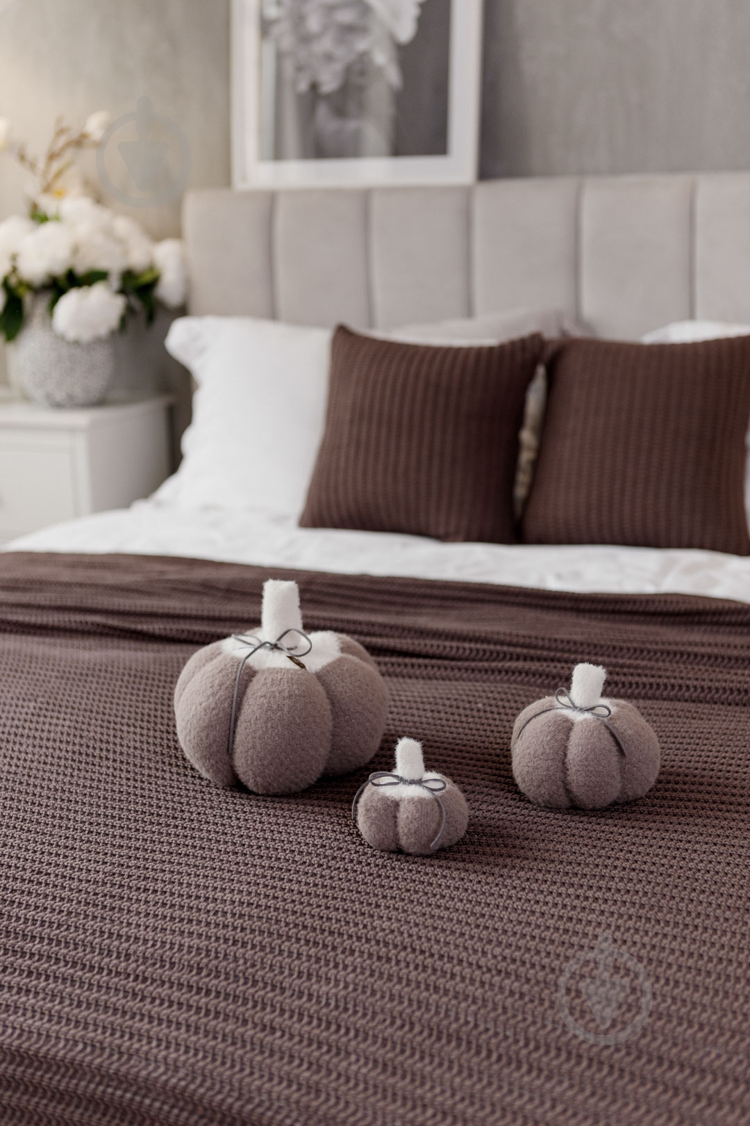 Декоративное изделие "Гарбузяшка" Тауп Dх25 см 25 см тауп Прованс - фото 7