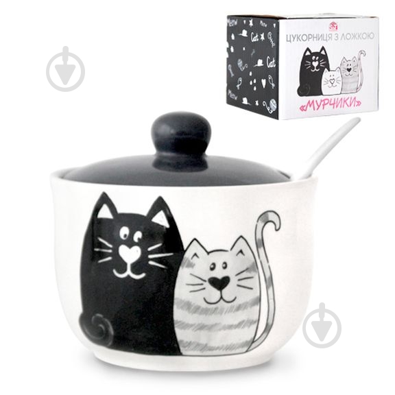 Сахарница S&T 450 мл Мурчики 2242-19 - фото 1