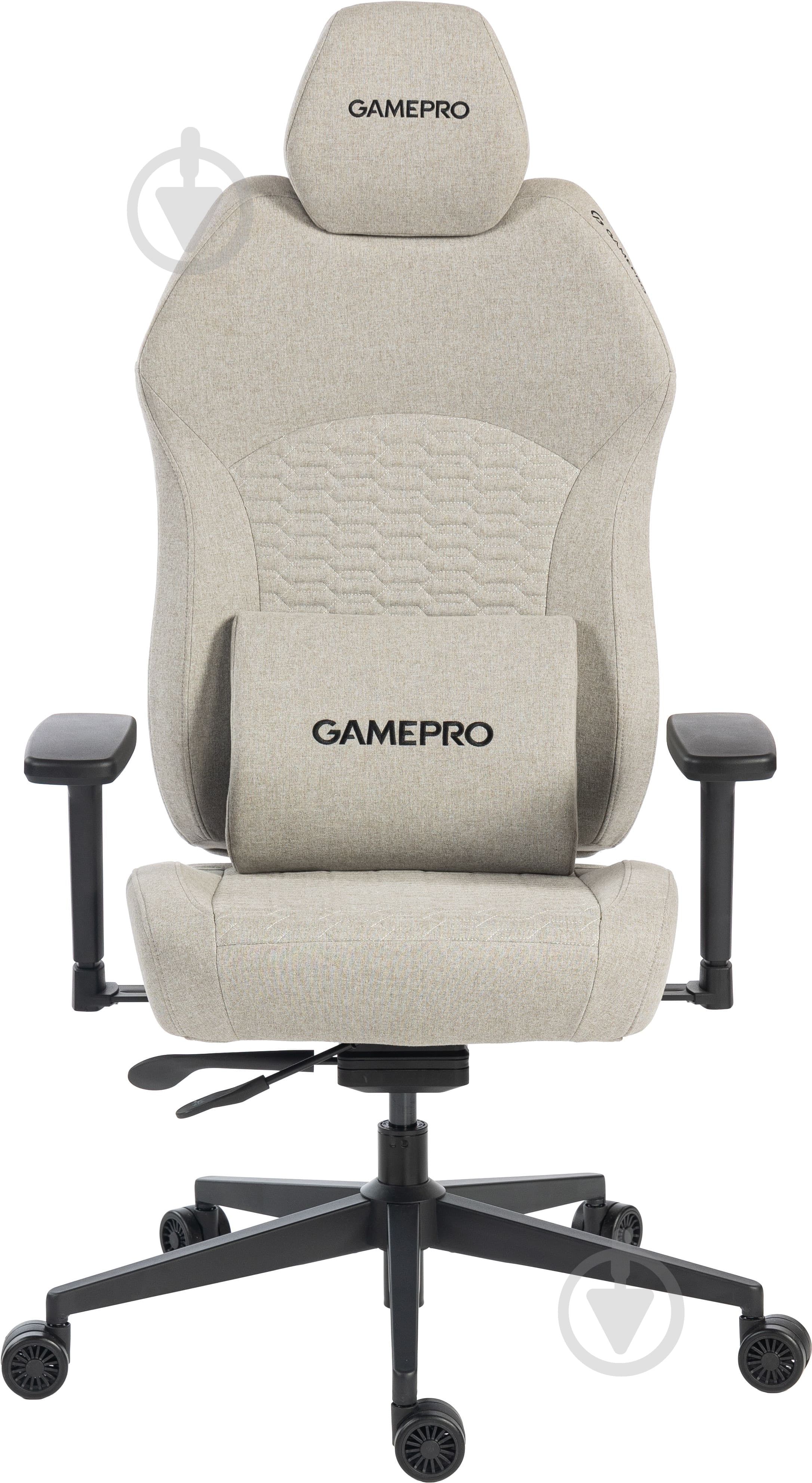Кресло игровое GamePro GC760LG Light grey fabric серый - фото 1