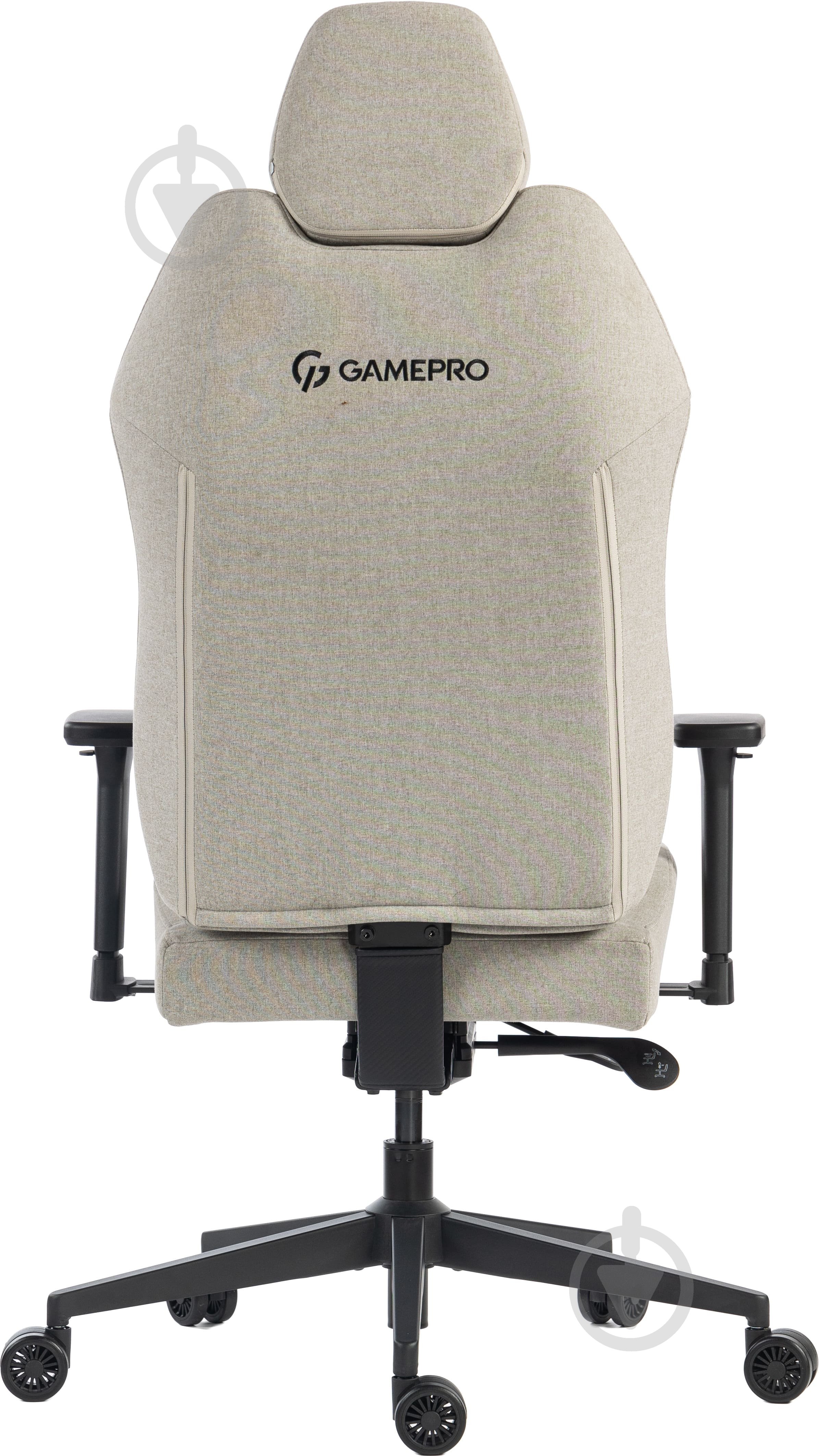 Кресло игровое GamePro GC760LG Light grey fabric серый - фото 5