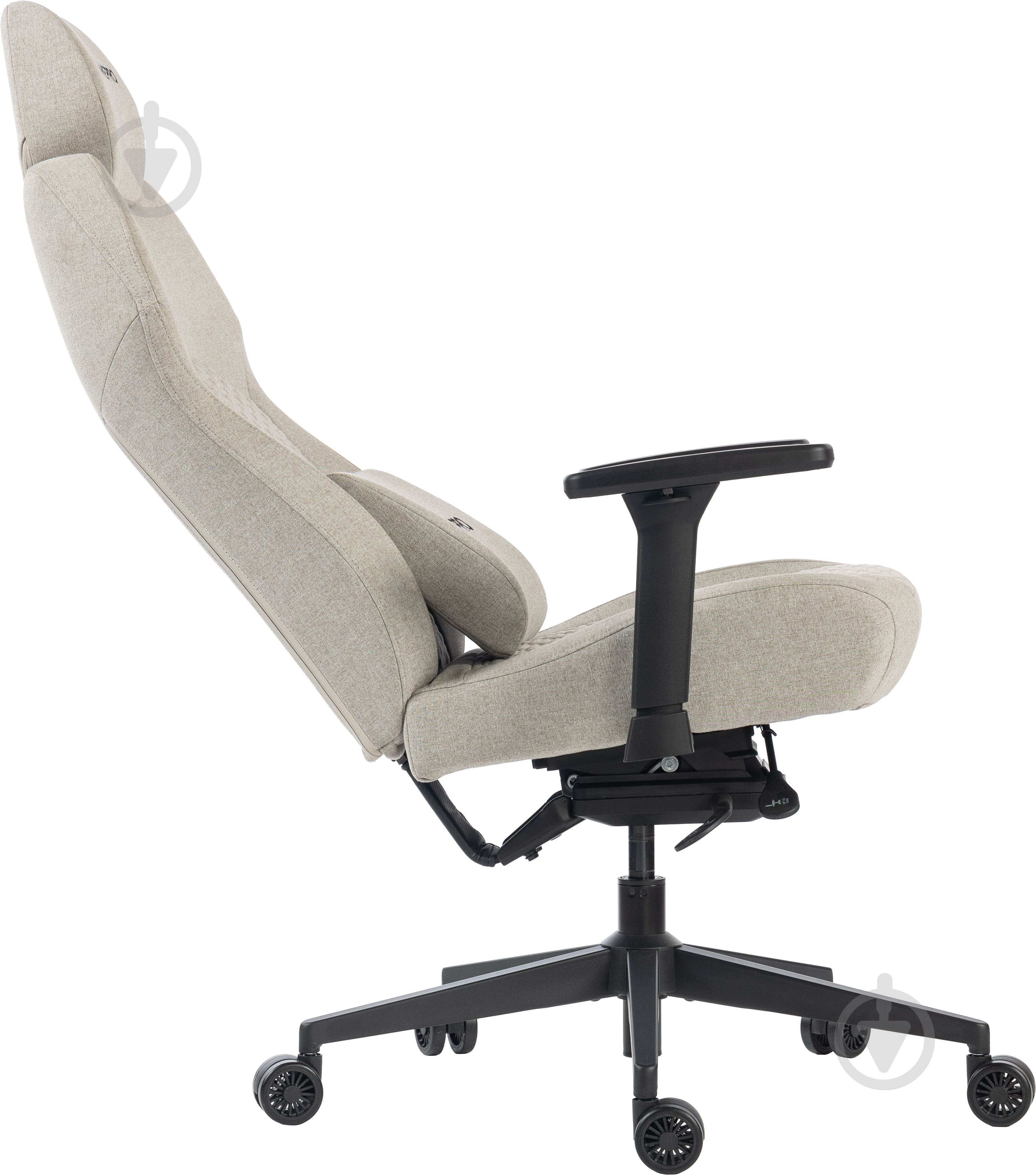 Кресло игровое GamePro GC760LG Light grey fabric серый - фото 8
