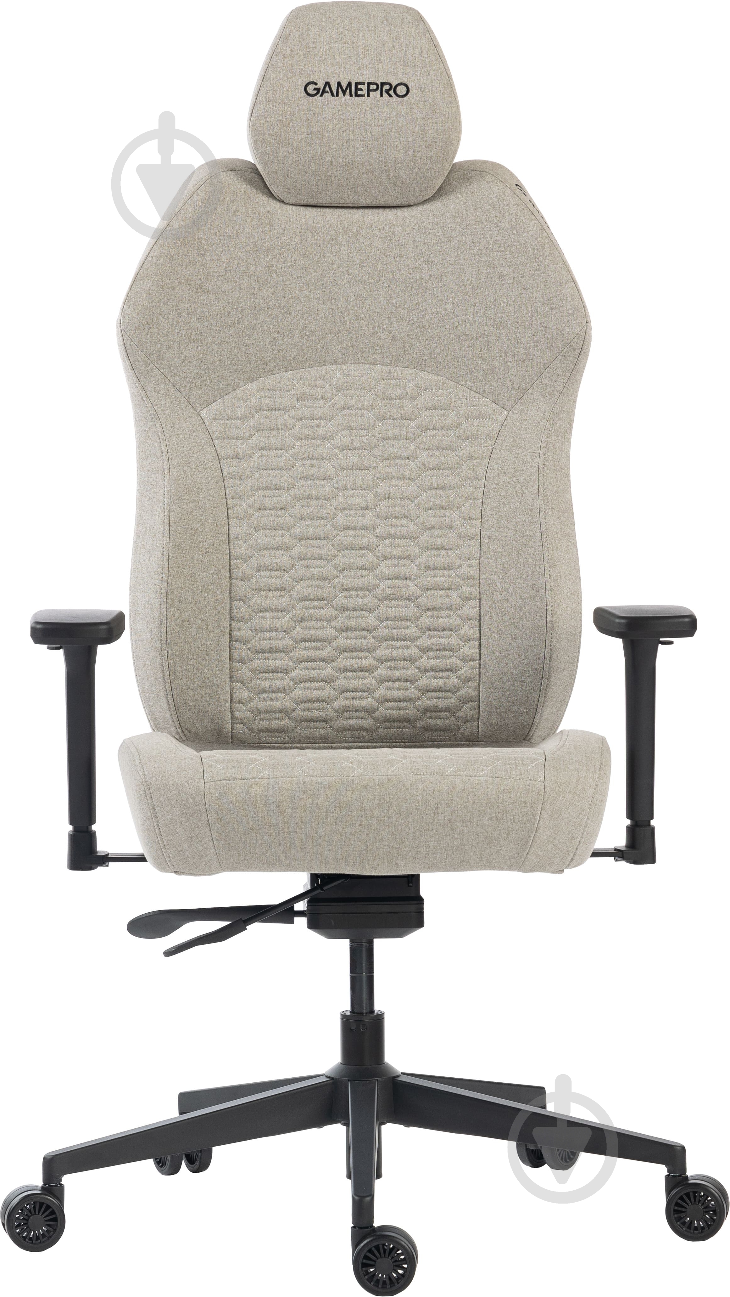 Кресло игровое GamePro GC760LG Light grey fabric серый - фото 9