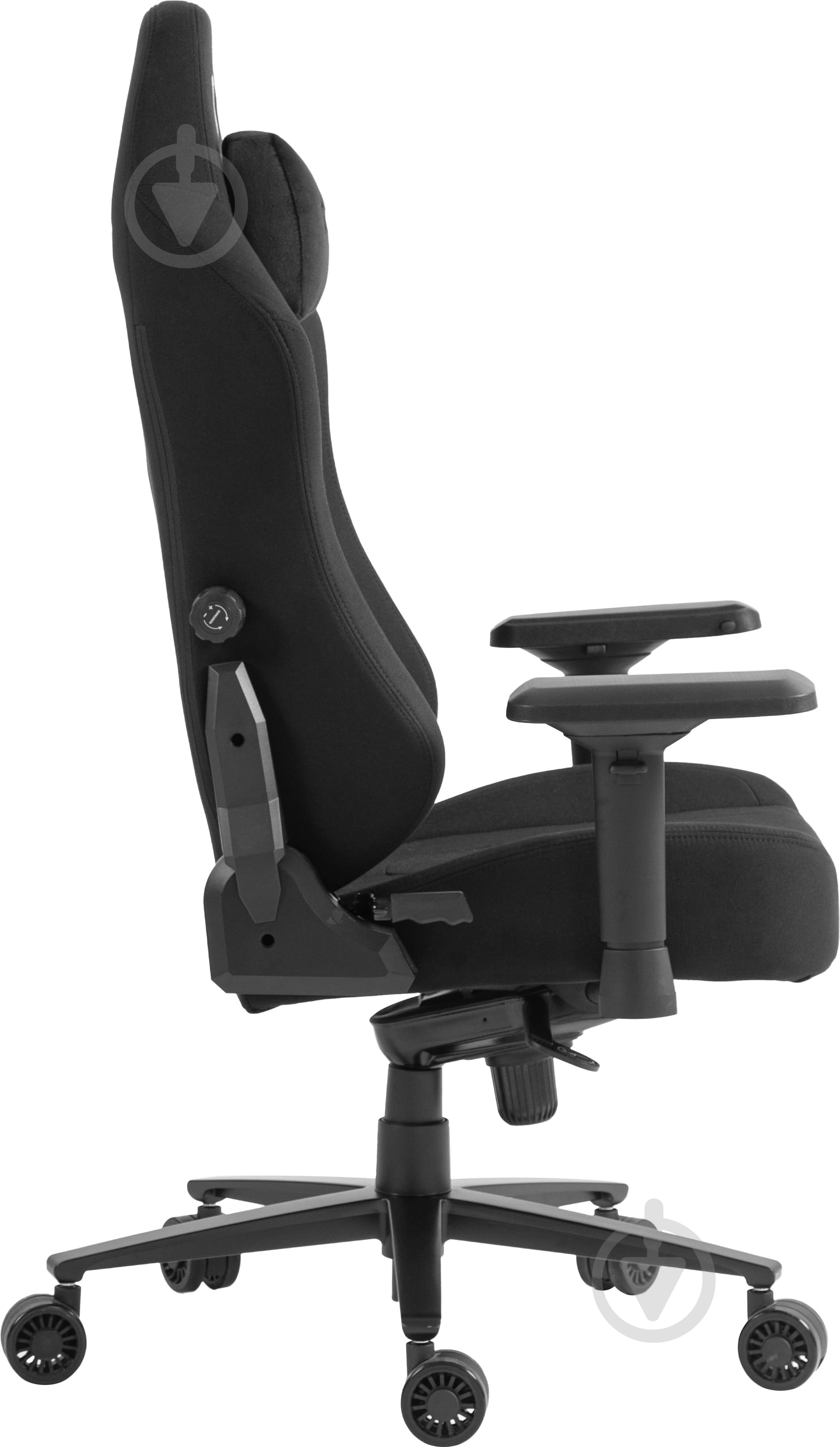 Крісло ігрове GamePro GC775B Black fabric чорний - фото 3