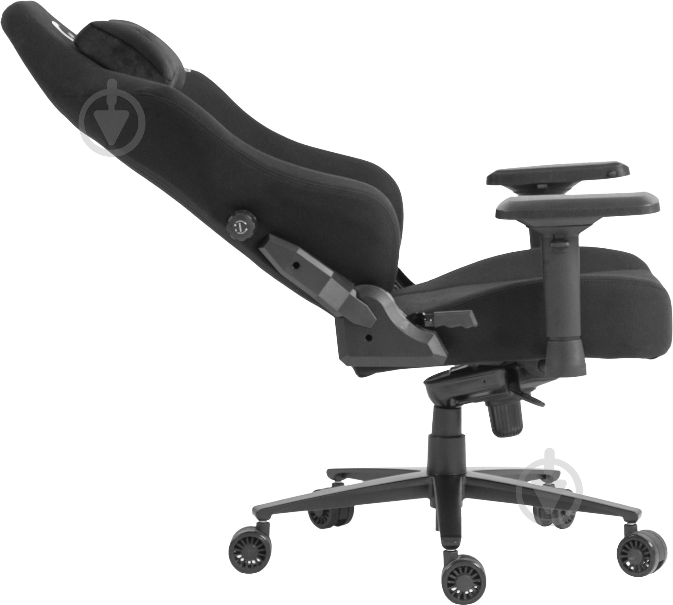 Крісло ігрове GamePro GC775B Black fabric чорний - фото 7