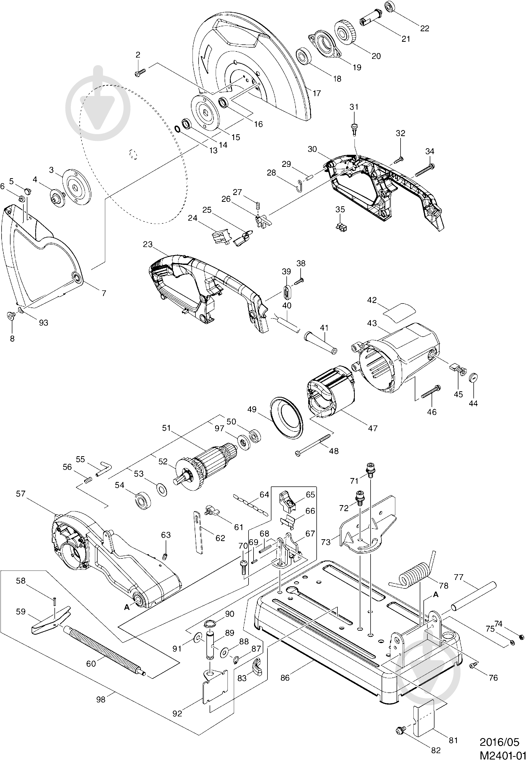 Пила монтажна Makita M2401 - фото 4