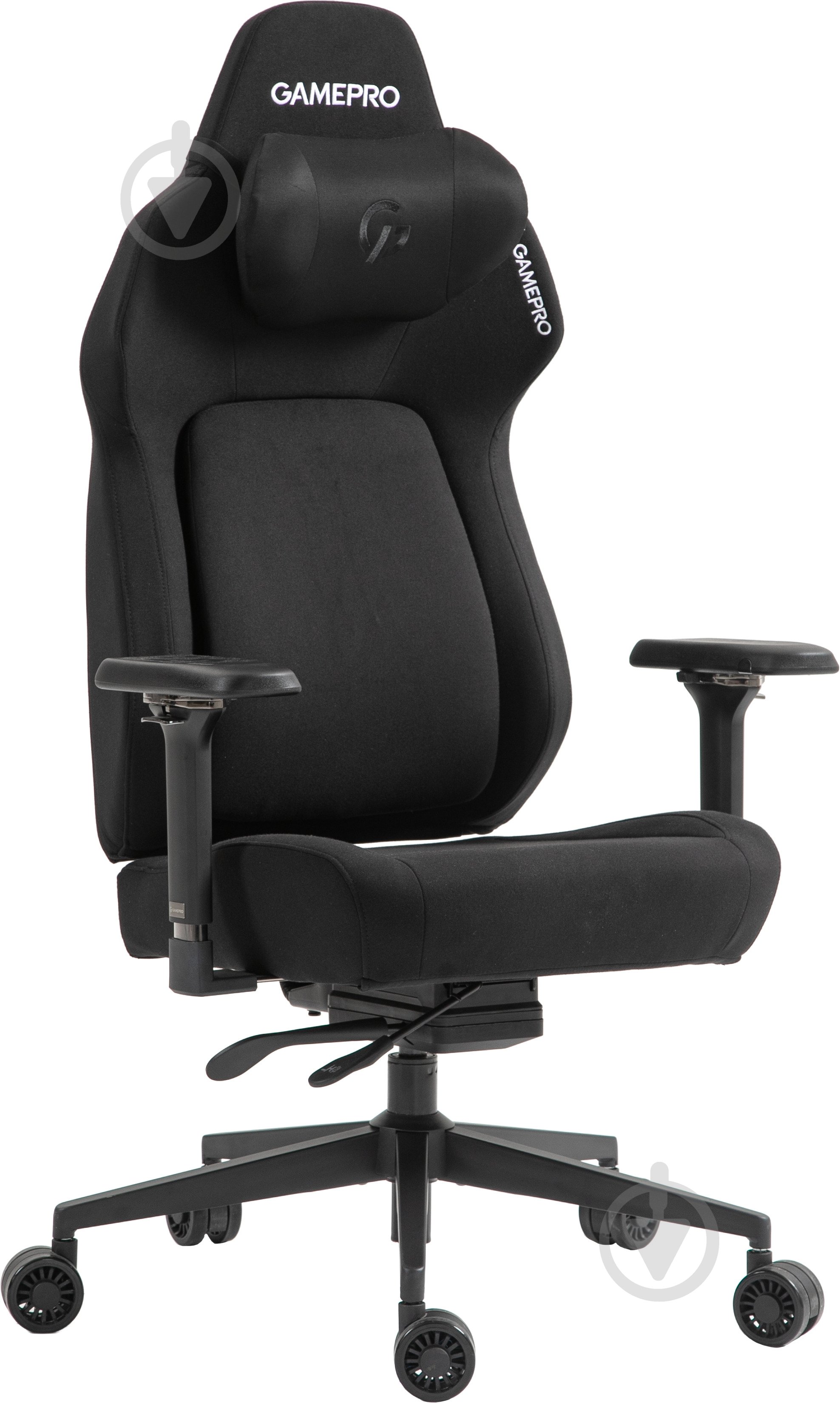 Крісло ігрове GamePro GC925B Black fabric чорний - фото 2