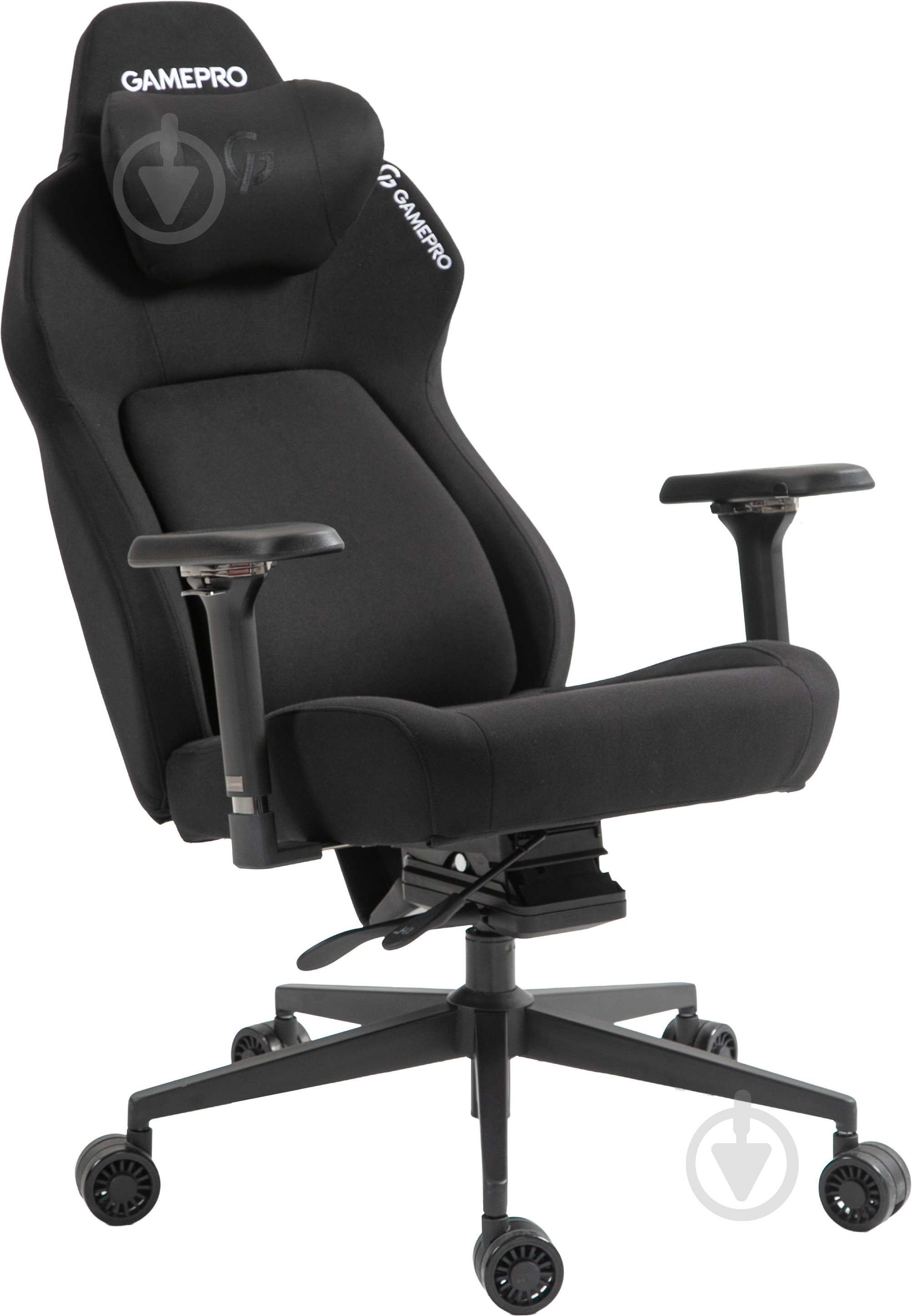 Крісло ігрове GamePro GC925B Black fabric чорний - фото 7