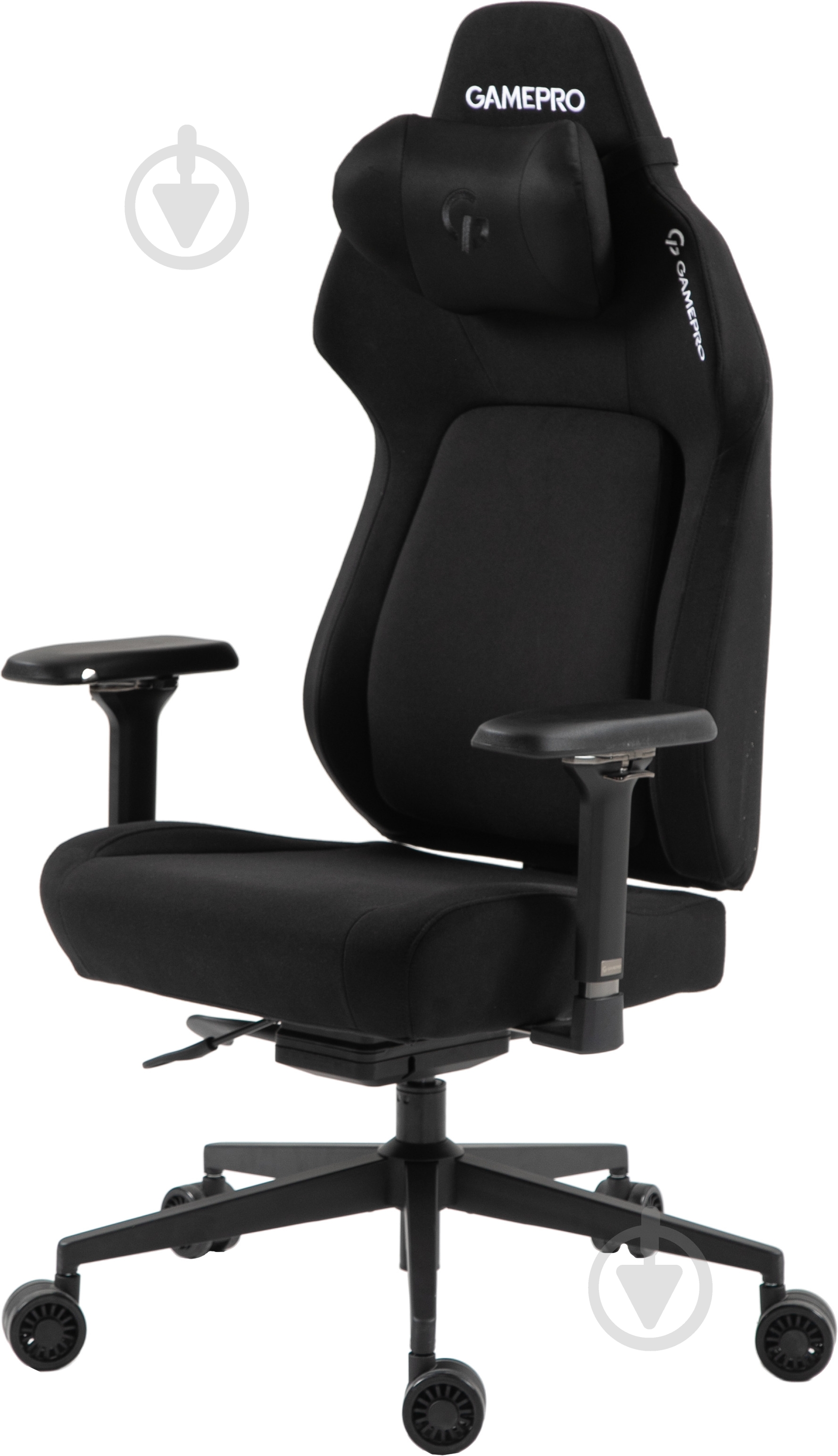 Крісло ігрове GamePro GC925B Black fabric чорний - фото 8