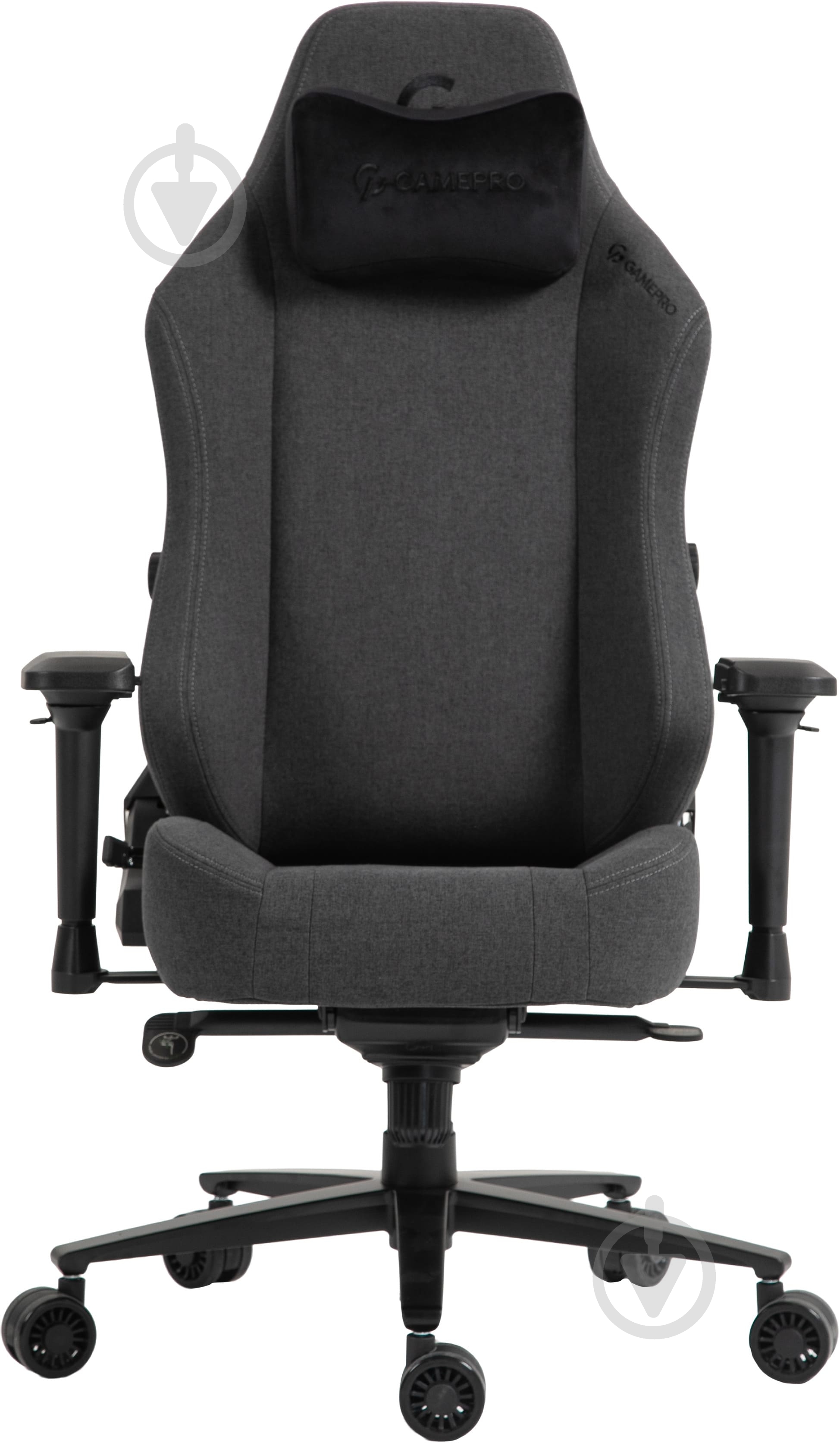 Крісло ігрове GamePro GC775DG Dark grey fabric сірий - фото 1
