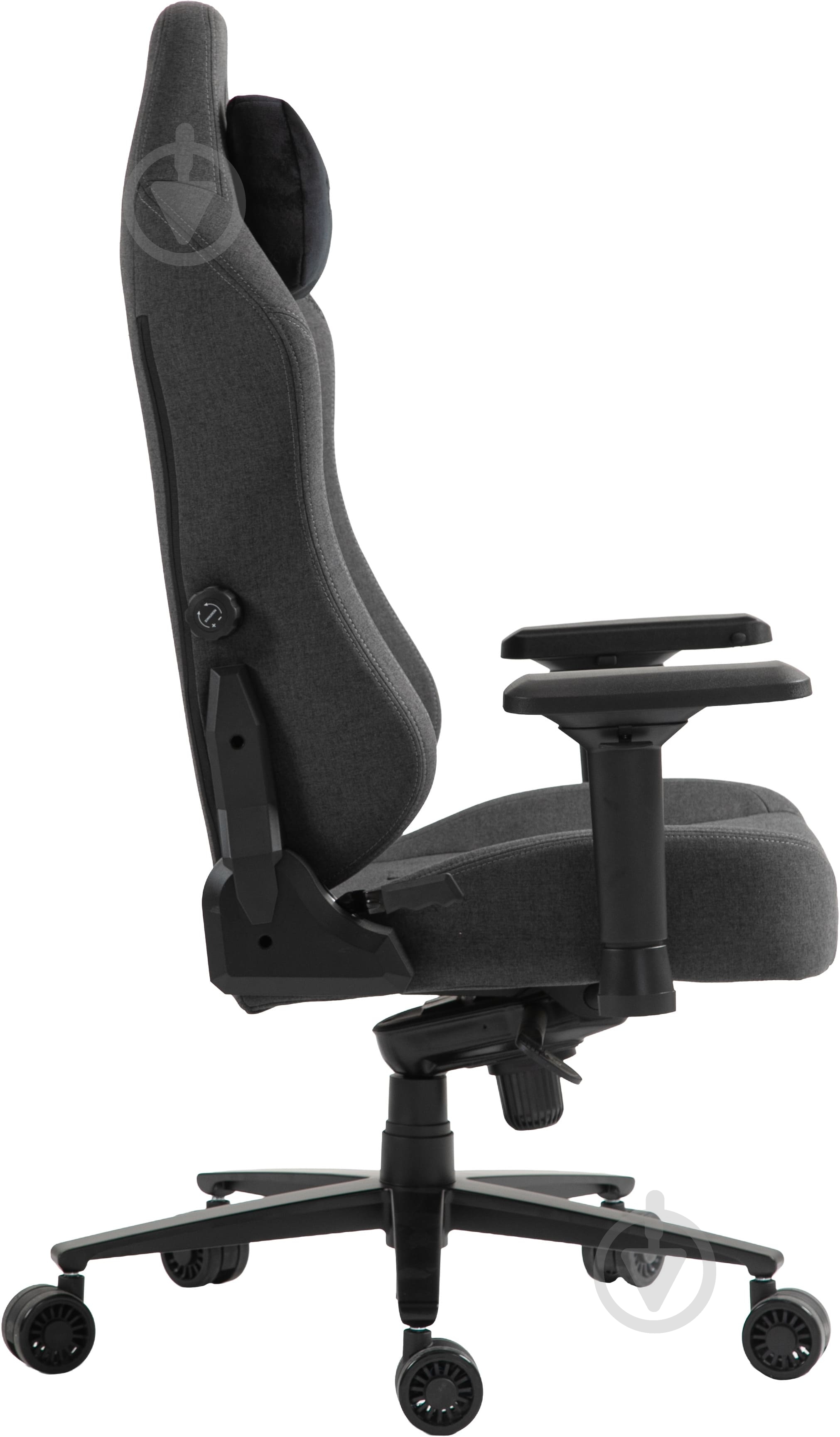 Крісло ігрове GamePro GC775DG Dark grey fabric сірий - фото 3