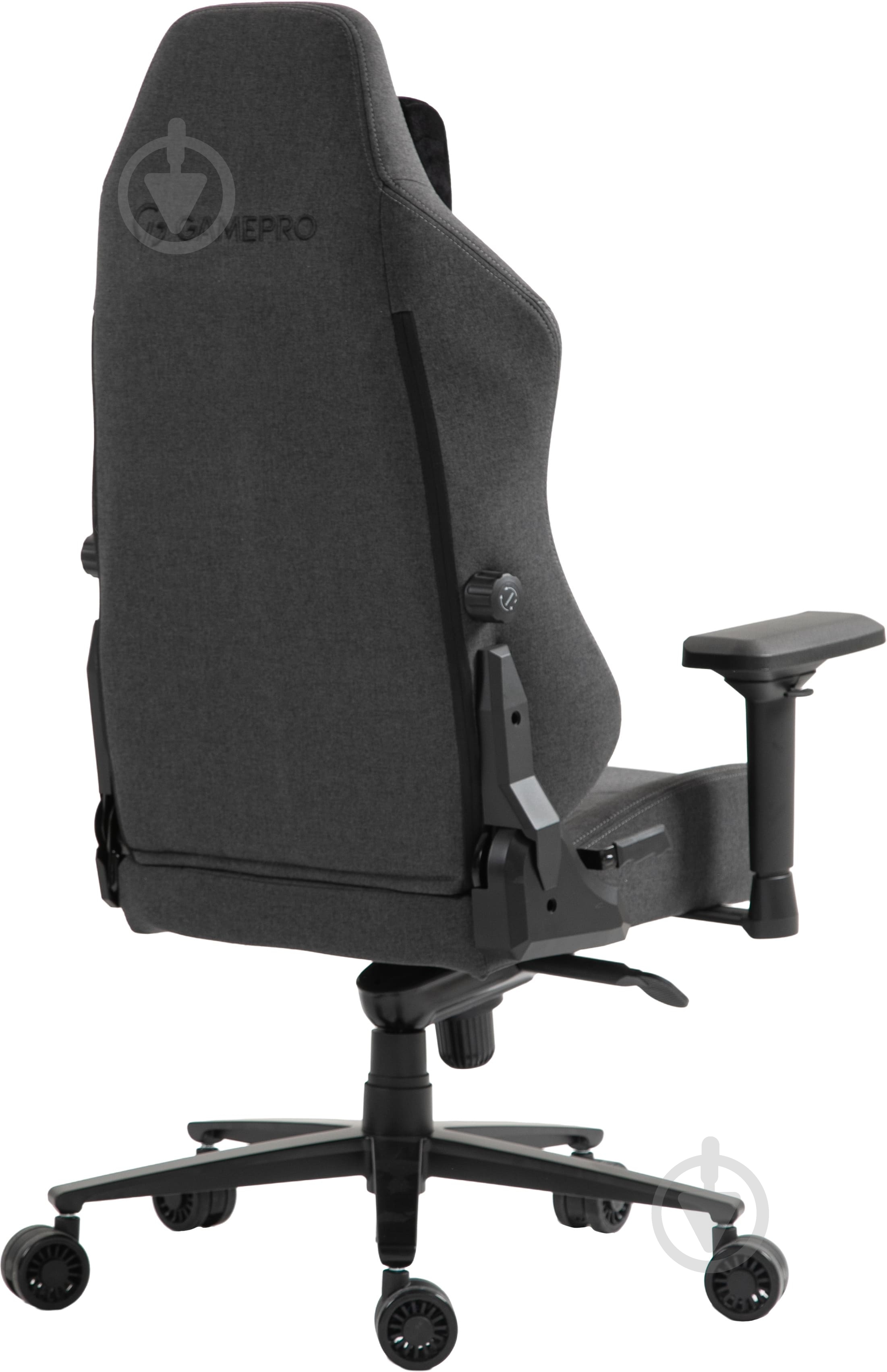 Крісло ігрове GamePro GC775DG Dark grey fabric сірий - фото 4
