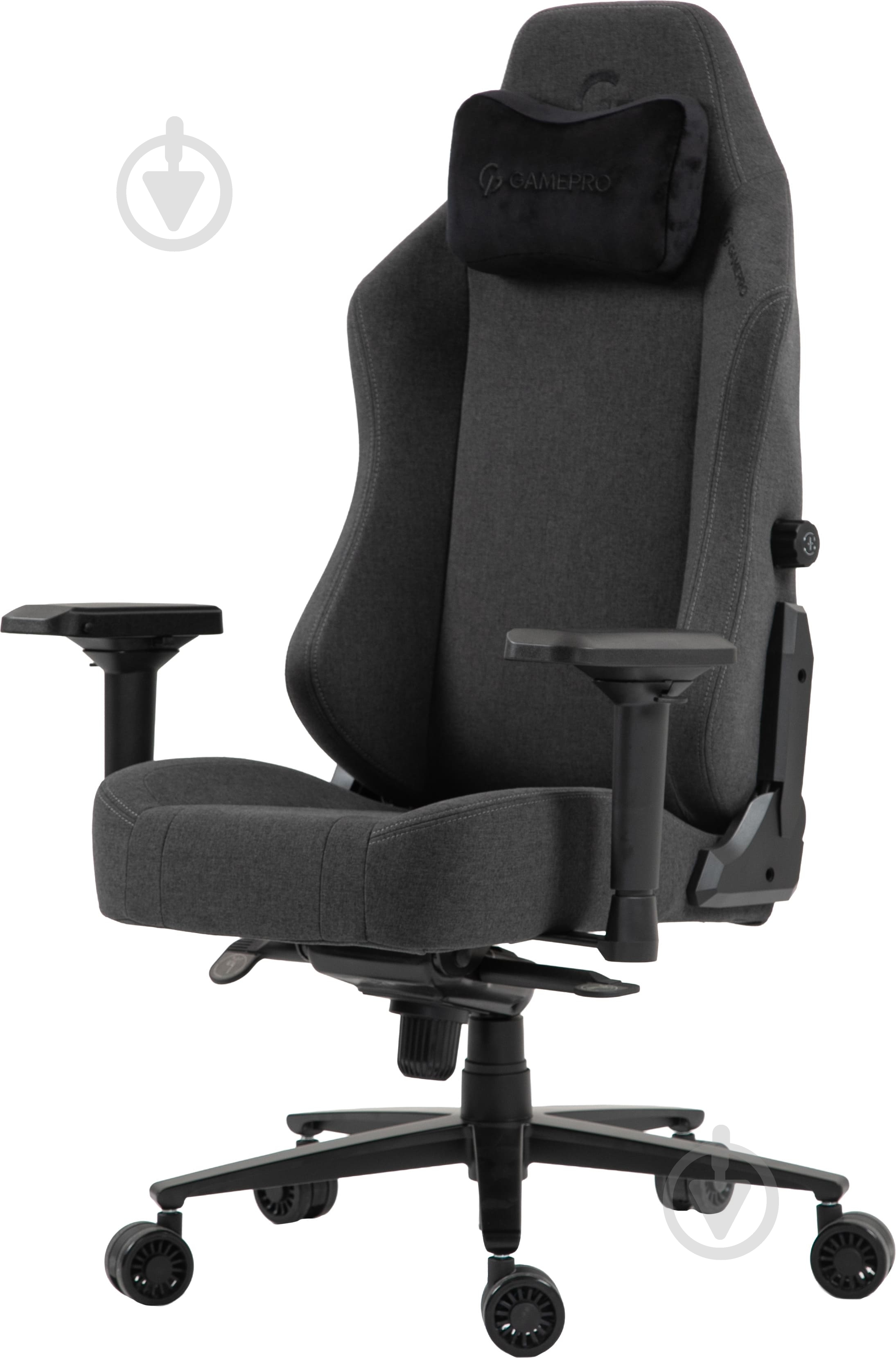 Крісло ігрове GamePro GC775DG Dark grey fabric сірий - фото 8