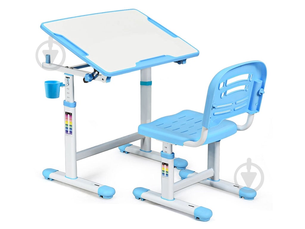 Комплект стол и стул Evo-kids Evo-07 Blue - фото 1