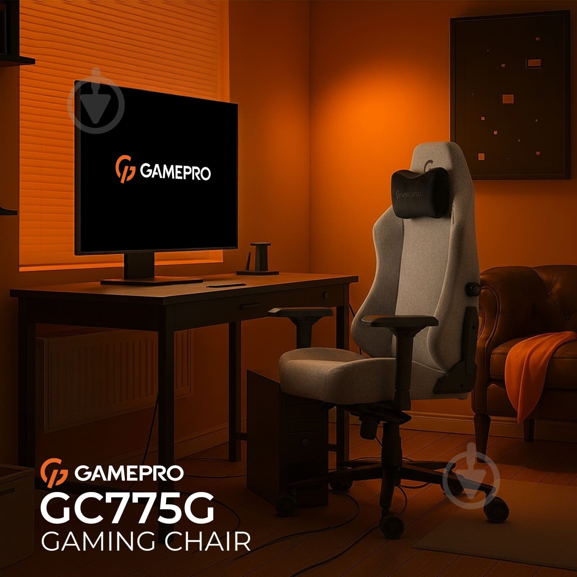 Кресло игровое GamePro GC775G Grey fabric серый - фото 10 Кресло игровое GamePro GC775G Grey fabric серый - фото 10