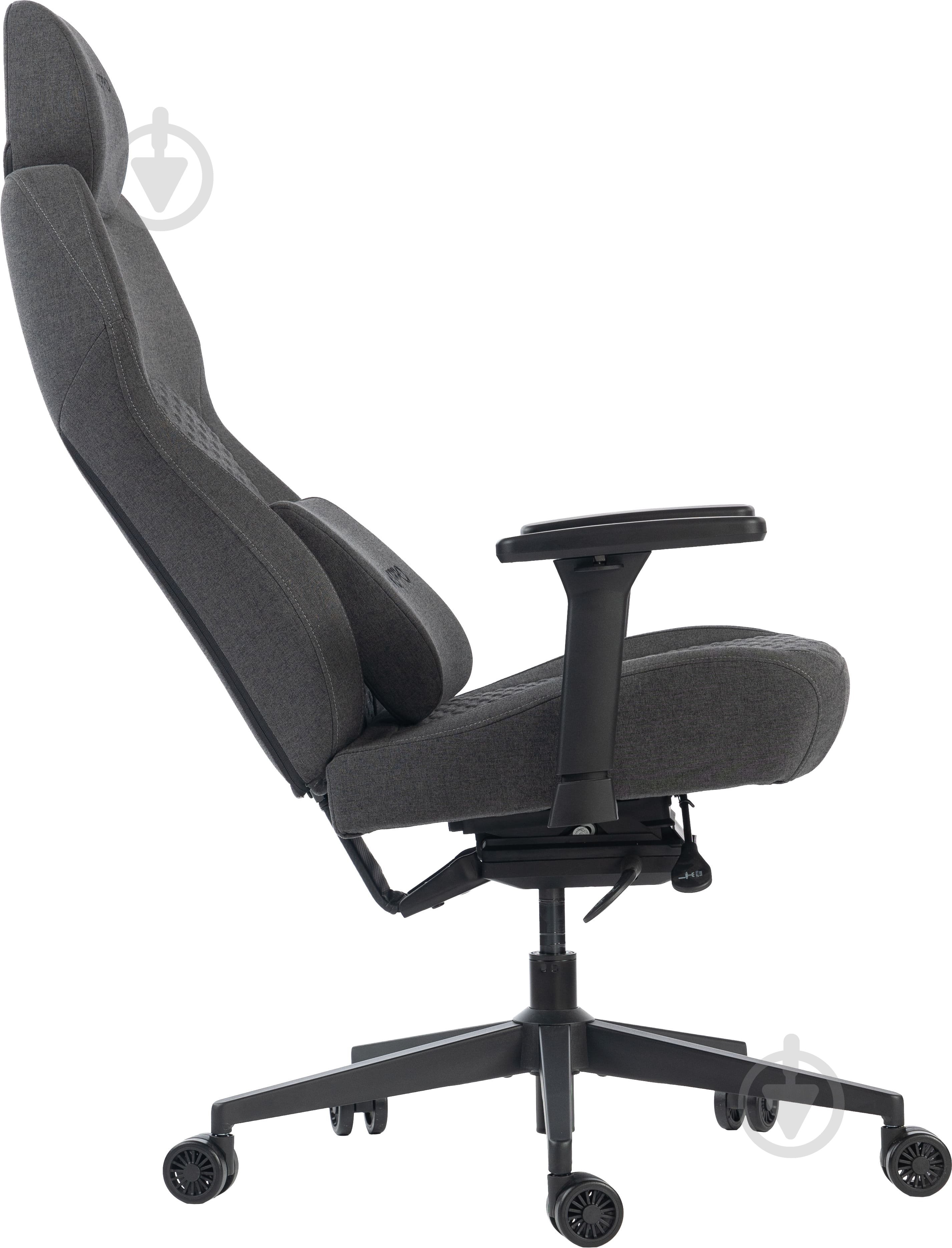 Крісло ігрове GamePro GC760DG Dark grey fabric сірий - фото 8