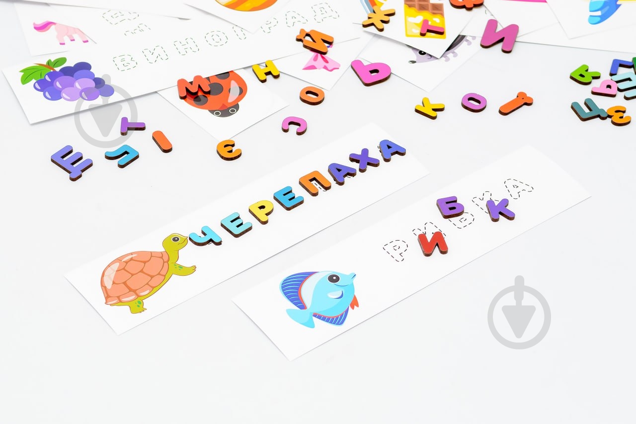 Игра деревянная PuzzleOk Збери слова Puz-22928 - фото 5