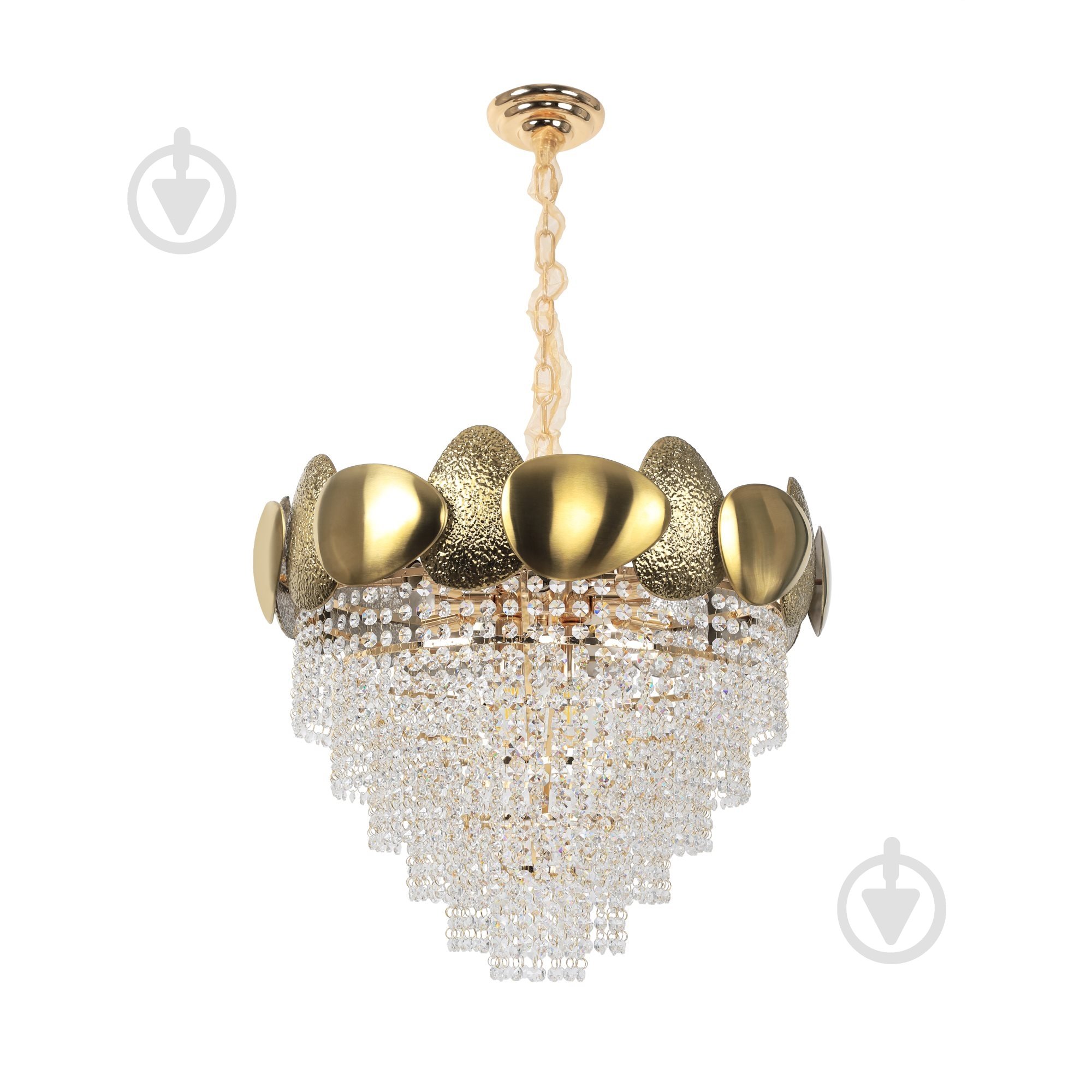 Люстра стельова Sirius Ш 5017/600 10x60 Вт E14 золотий Ш 5017/60 - фото 1