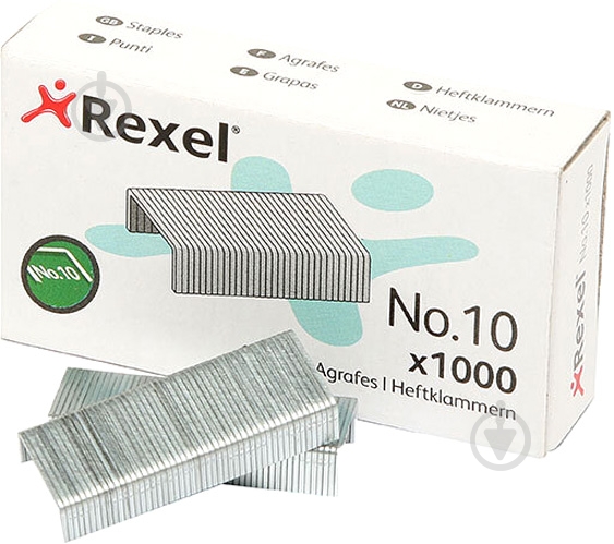Скобы NO. 23/10, 1000 шт. Rexel - фото 1 Скобы NO. 23/10, 1000 шт. Rexel - фото 1