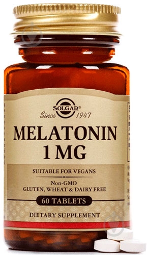Мелатонин Solgar 1 мг таблетки 60 шт./уп. - фото 1